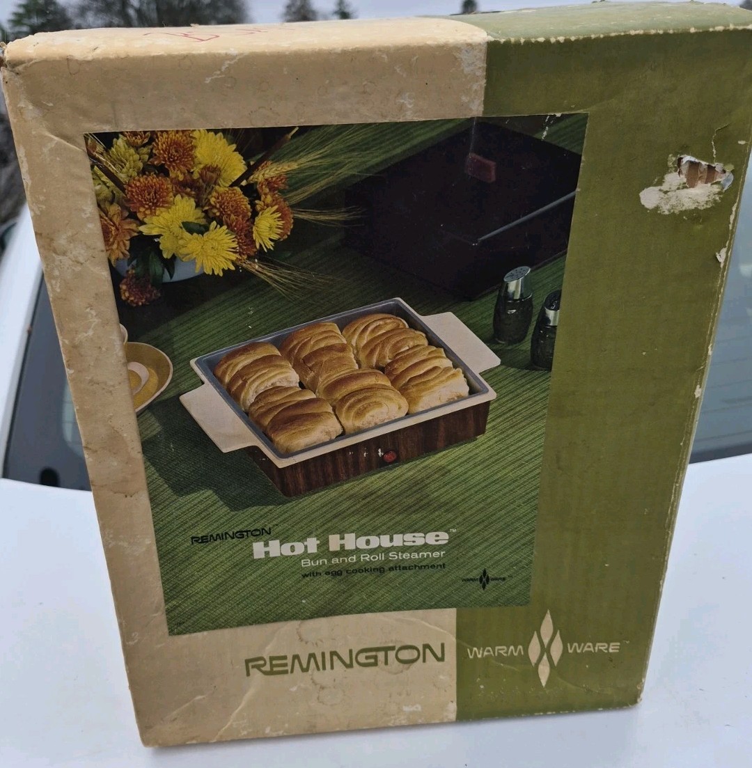 Remington BS-1 Hot House Bun Roll Egg Steamer NEW Vintage NOS Unused Boxed Remington BS-1 Hot House Bun Roll Egg Steamer NEW Vintage NOS Unused Boxed