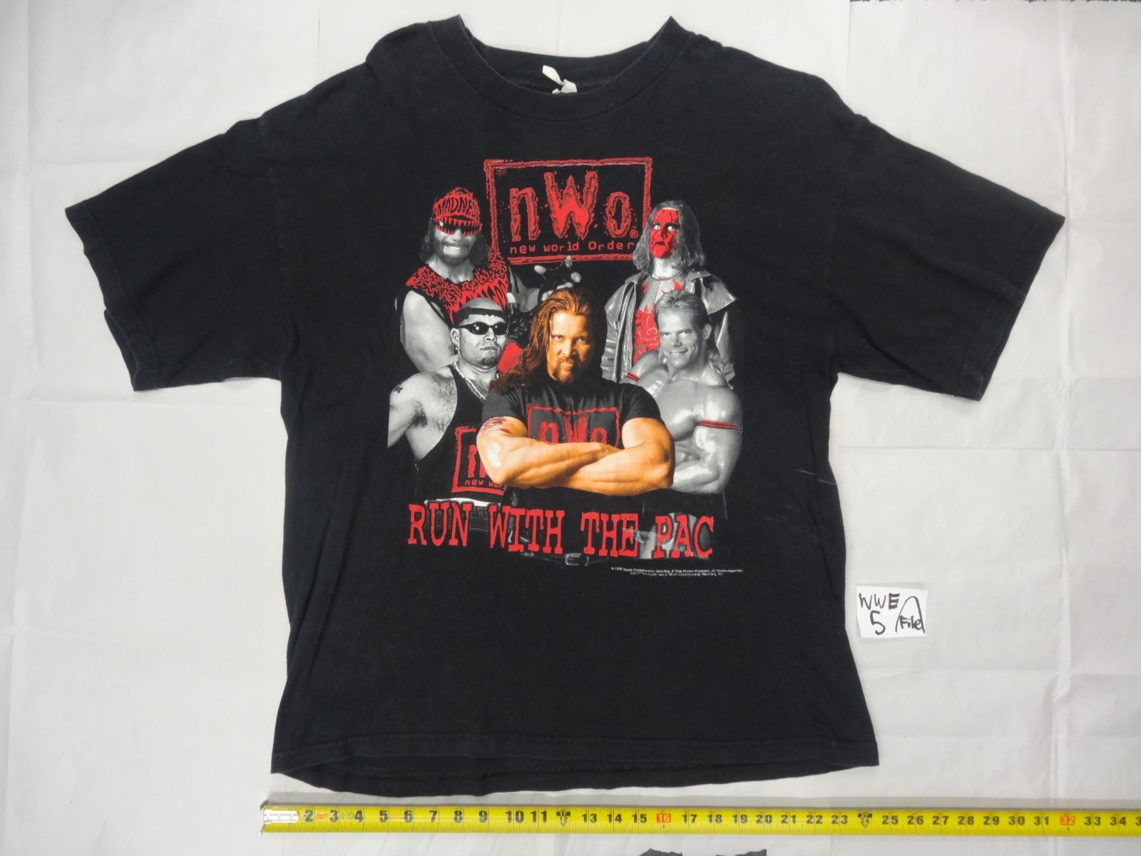 NWO Vtg 1998 T-shirt Run with the PAC Wrestling size XL NWO Vtg 1998 T-shirt Run with the PAC Wrestling size XL