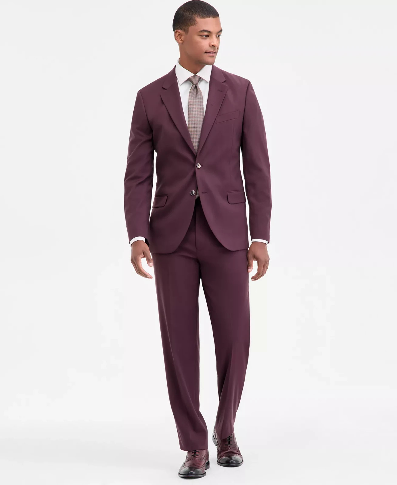 $395 Nautica Men\'s Burgundy Solid Modern Fit Stretch Suit 40 S 34 x 30 yfe2026b $395 Nautica Men\'s Burgundy Solid Modern Fit Stretch Suit 40 S 34 x 30 yfe2026b