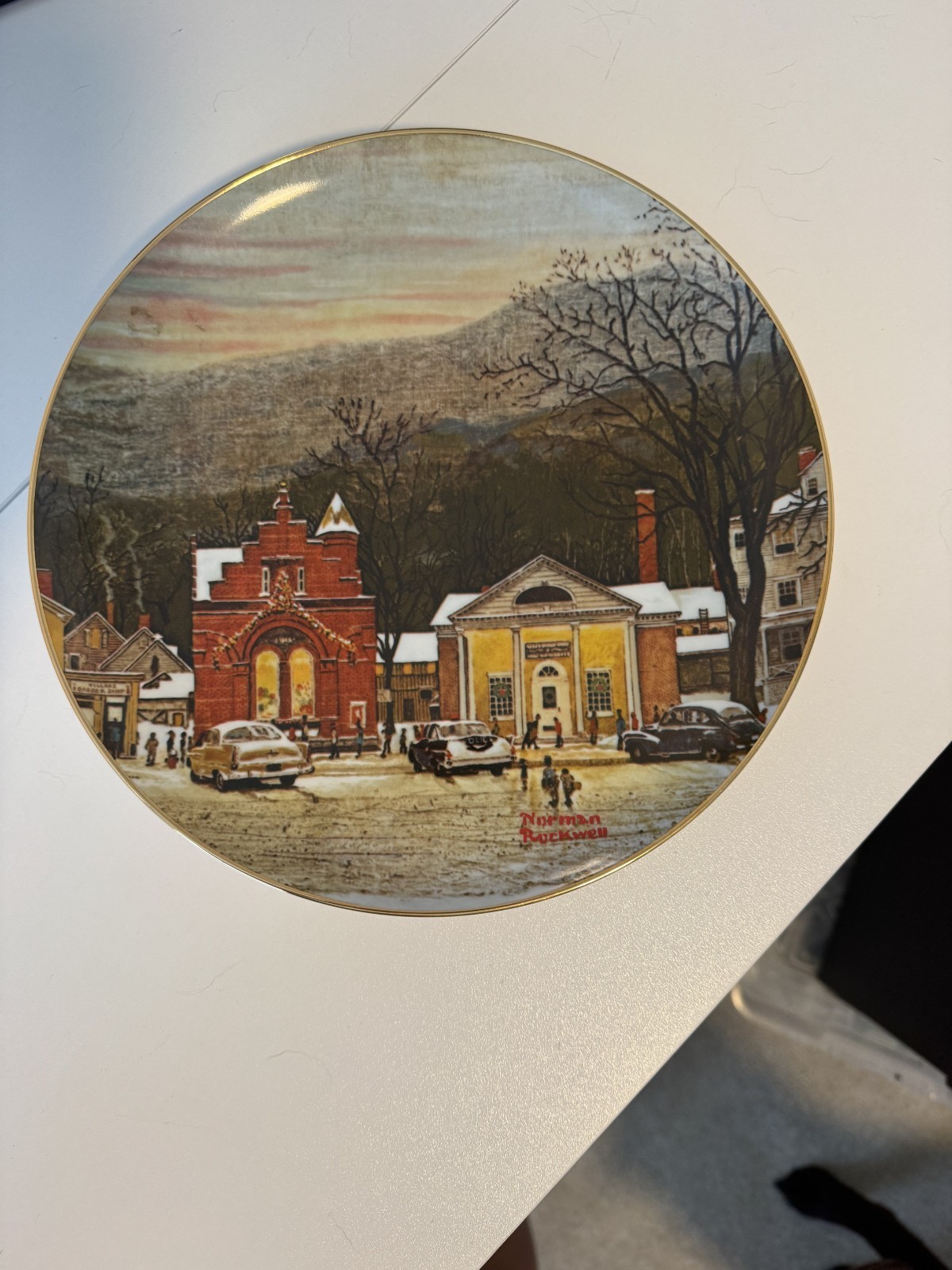 Vintage 1983 Norman Rockwell Stockbridge in Winter Part III Curator Collection Vintage 1983 Norman Rockwell Stockbridge in Winter Part III Curator Collection