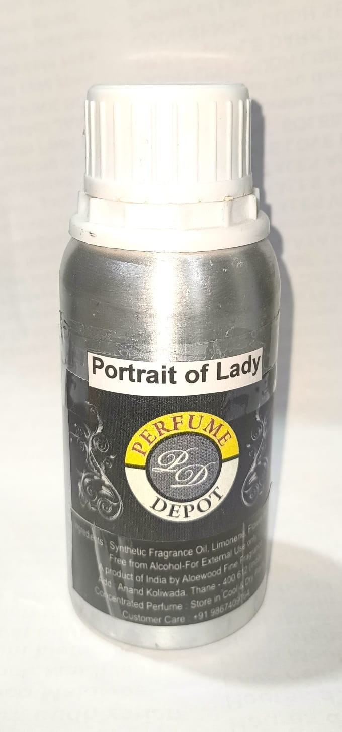 Perfume depot\'s Portrait of lady 100 gm/3.4 fl.oz. premium fragrance oil India.