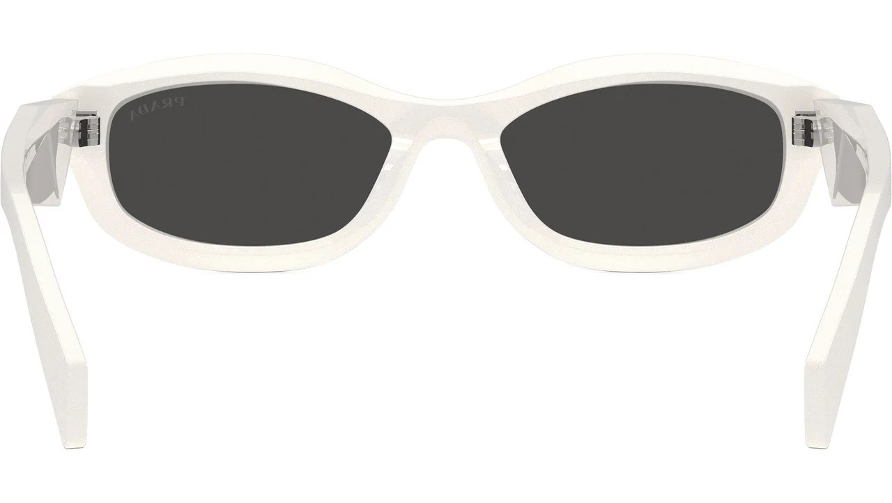 AUTHENTIC Prada D24S Rectangle Sunglasses Frame - Talc(Black) / Lens - Dark Grey