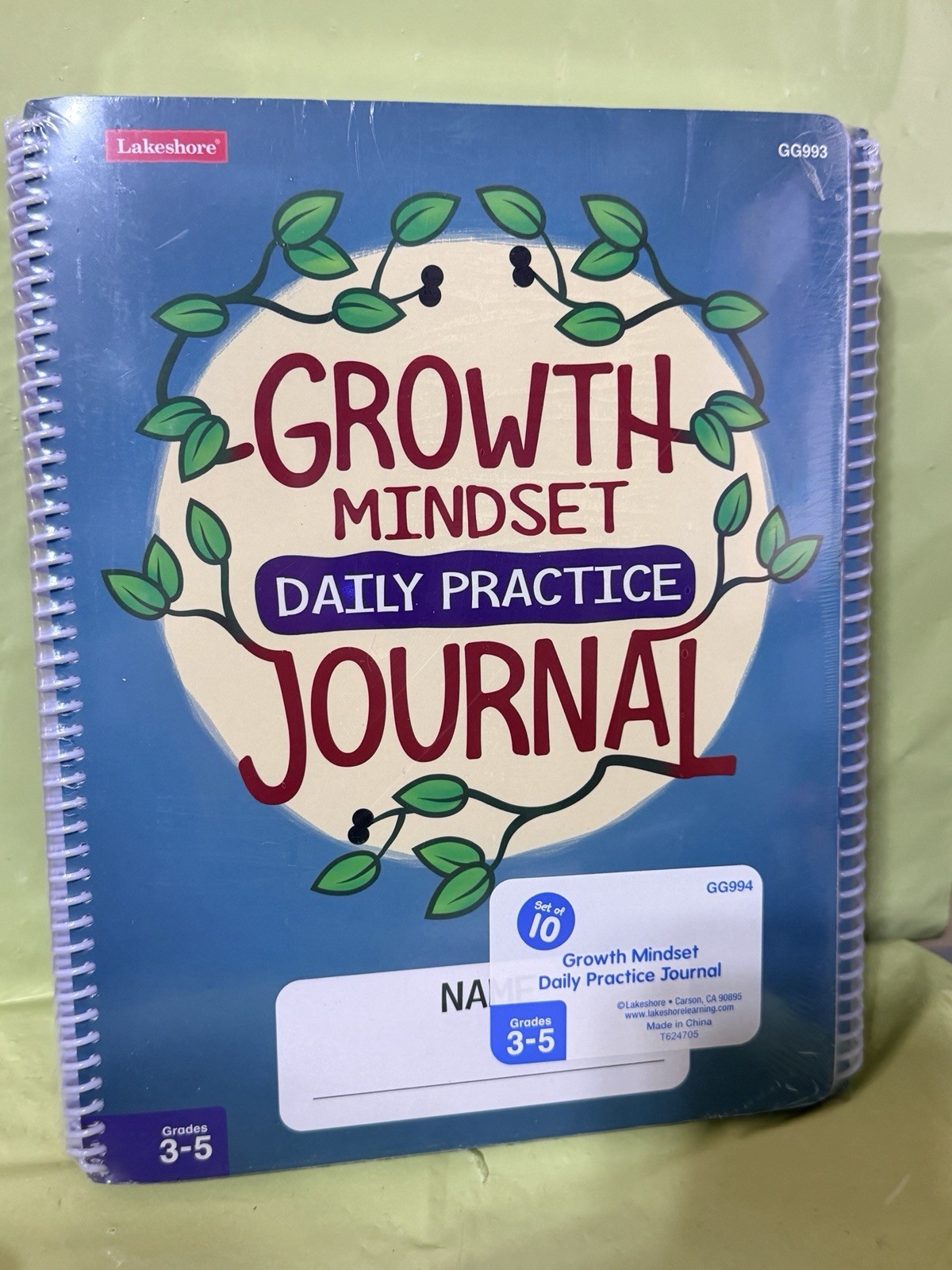 Lakeshore Learning GG994 Growth Mindset Daily Practice Journal Grades 3-5 10Pk Lakeshore Learning GG994 Growth Mindset Daily Practice Journal Grades 3-5 10Pk