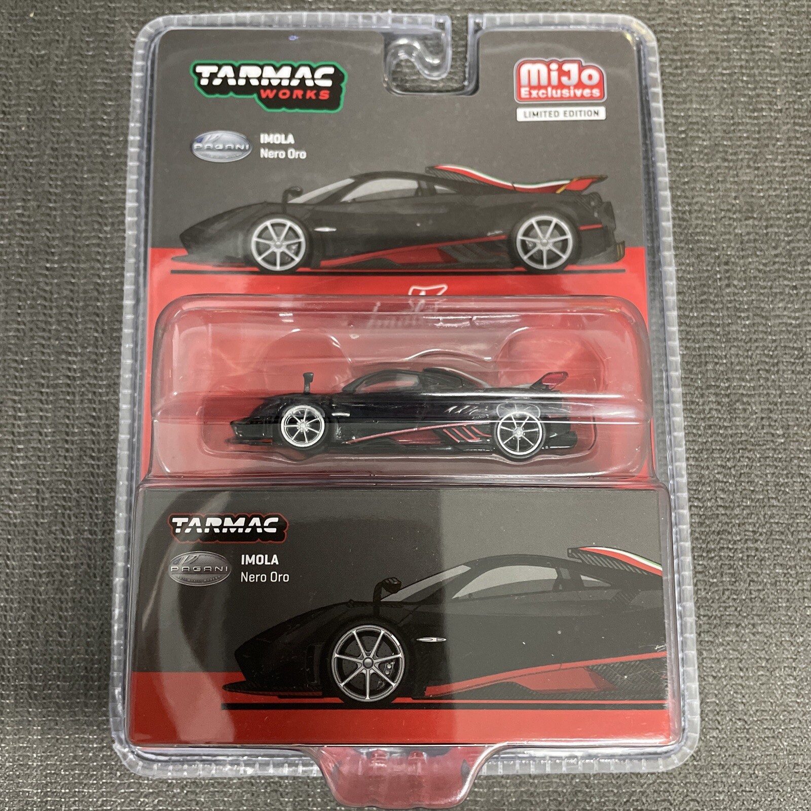 Tarmac Works Pagani Imola Nero Oro Black Global64 1/64 Tarmac Works Pagani Imola Nero Oro Black Global64 1/64