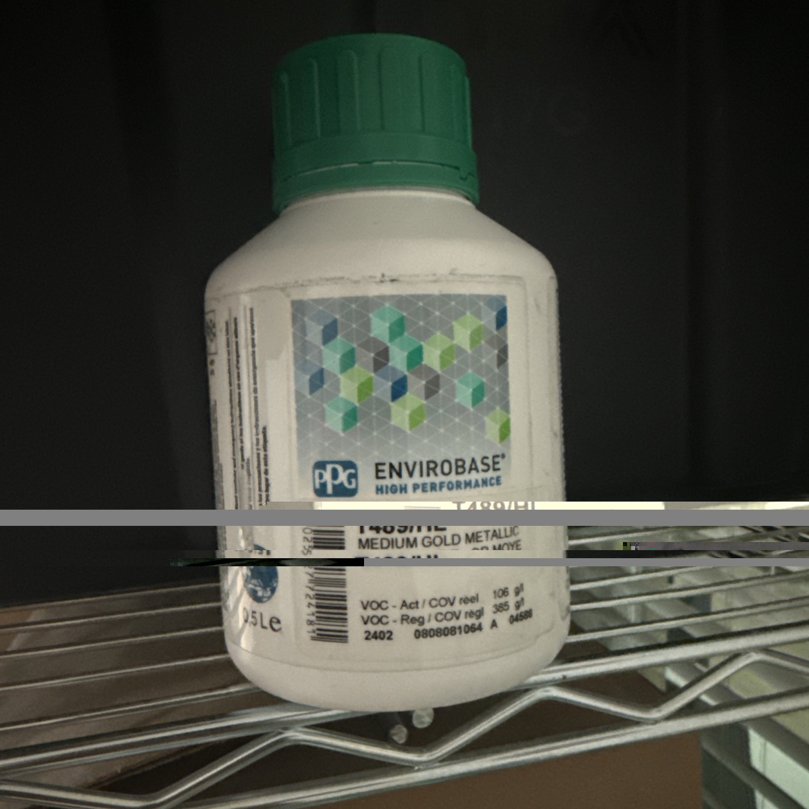 T489 PPG Envirobase High Performance Medium Aluminium Gold Tinter 0.5L T489 PPG Envirobase High Performance Medium Aluminium Gold Tinter 0.5L