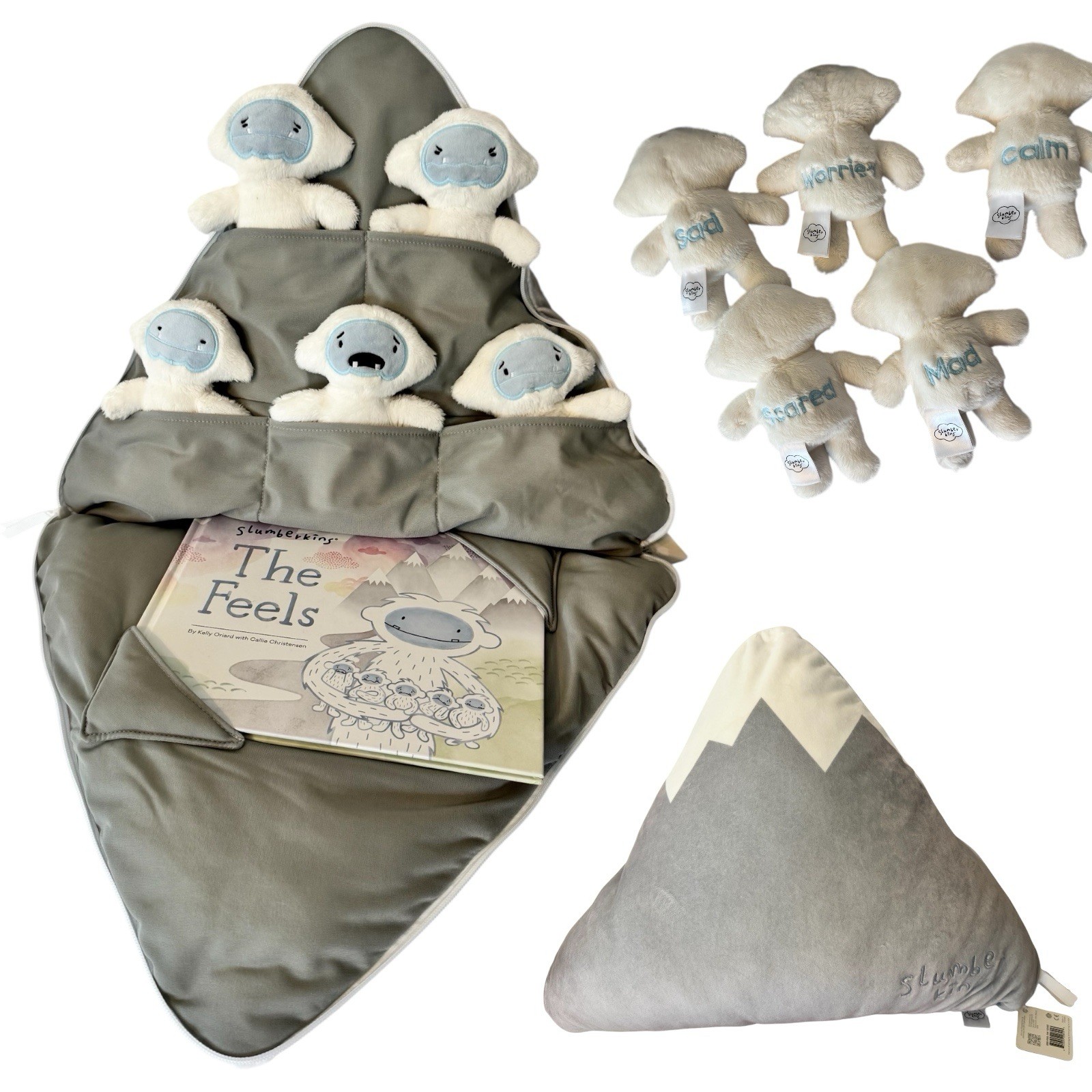 Slumberkins Plush The Feels Set Mountain Pillow & 5 Minis Emotional Intelligence Slumberkins Plush The Feels Set Mountain Pillow & 5 Minis Emotional Intelligence