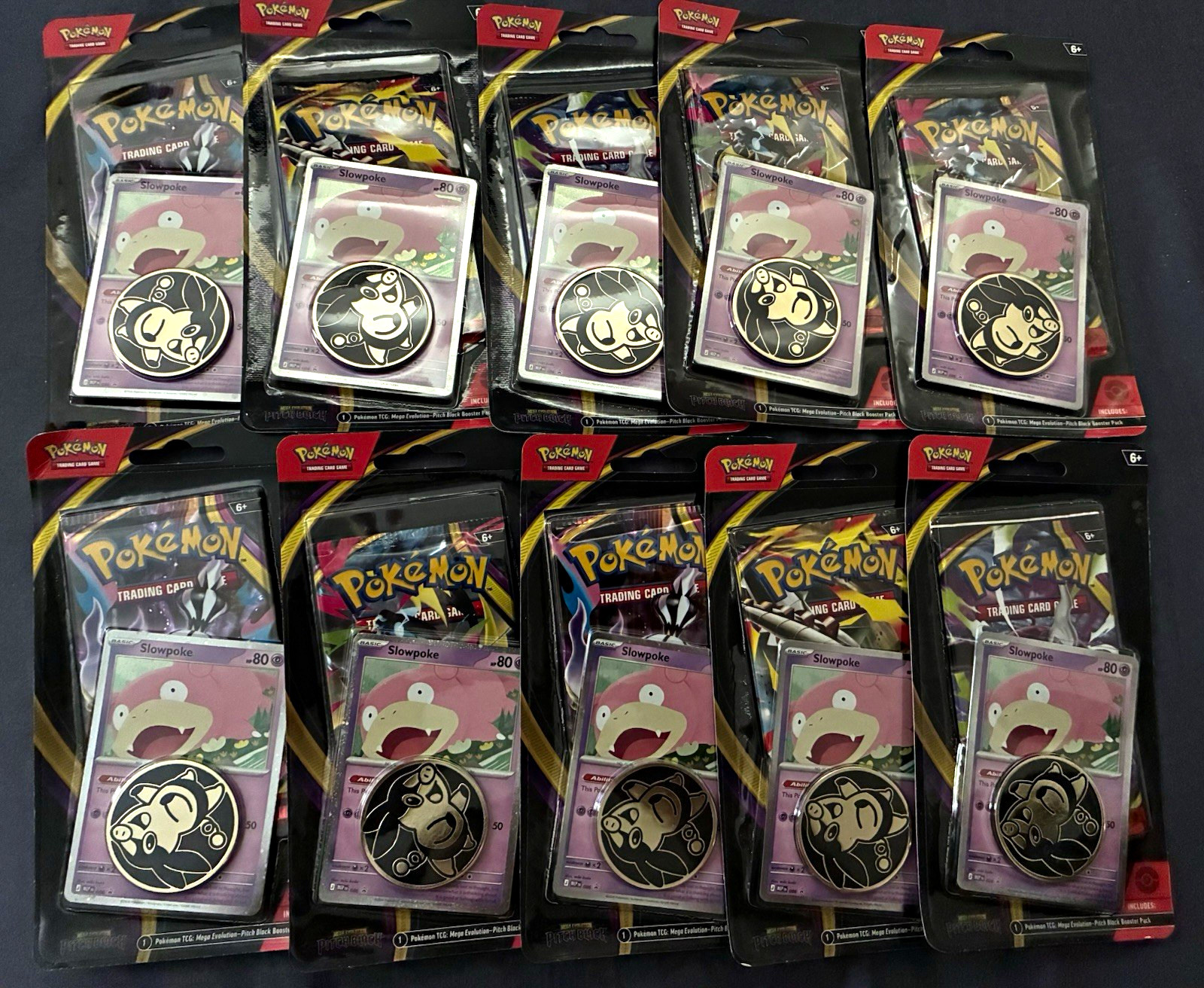 Pokémon TCG Pitch Black Blister Pack w/ Slowpoke Promo - 10 packs Pokémon TCG Pitch Black Blister Pack w/ Slowpoke Promo - 10 packs