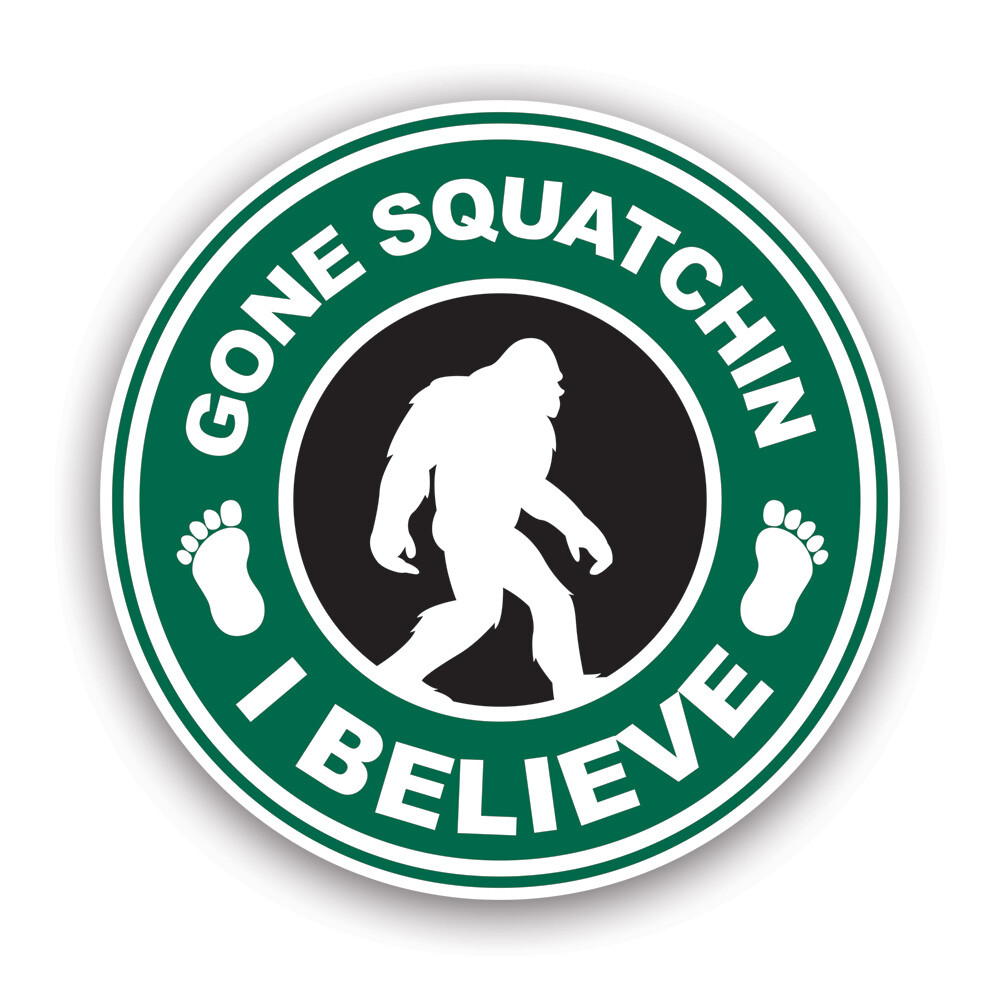 Gone Squatchin Sticker Decal - Weatherproof - bigfoot big foot hiking explore Gone Squatchin Sticker Decal - Weatherproof - bigfoot big foot hiking explore