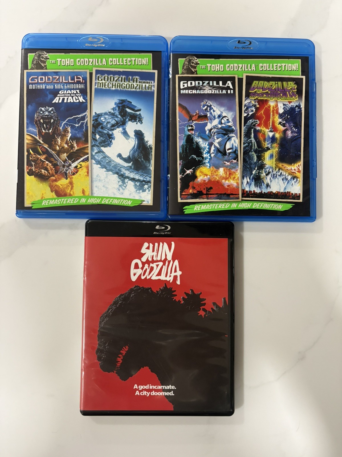 Toho Godzilla Collection & Shin Blu-ray Lot Mecha Space Mothra Ghidorah Rare
