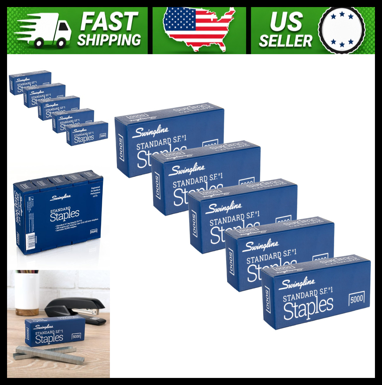 Swingline Standard Staples 1/4\