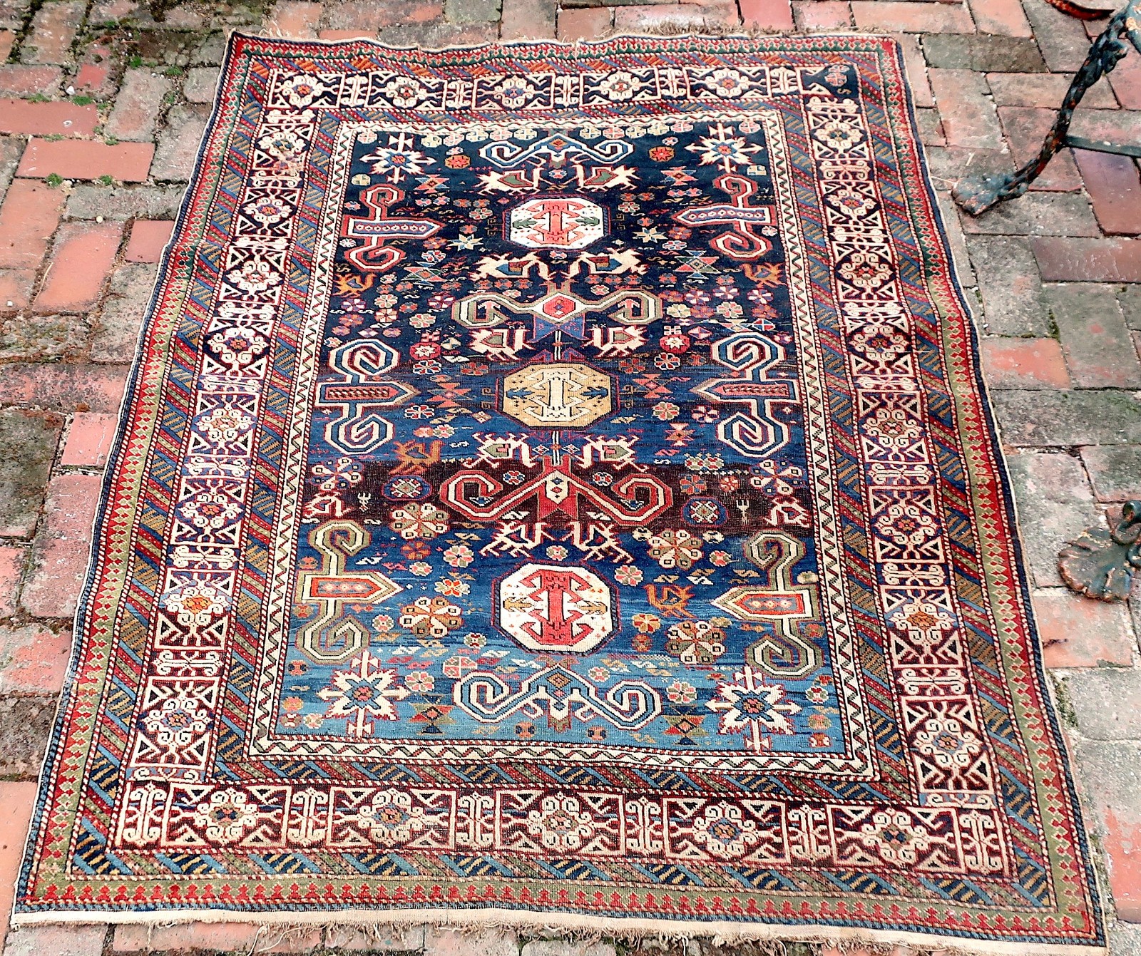 Perepedil Kuba Caucasian Rug circa 19th century Perepedil Kuba Caucasian Rug circa 19th century