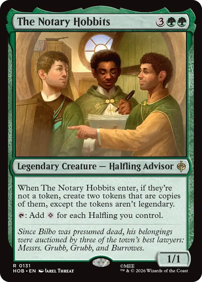 x1 The Notary Hobbits - Foil R MTG The Hobbit M/NM, English x1 The Notary Hobbits - Foil R MTG The Hobbit M/NM, English