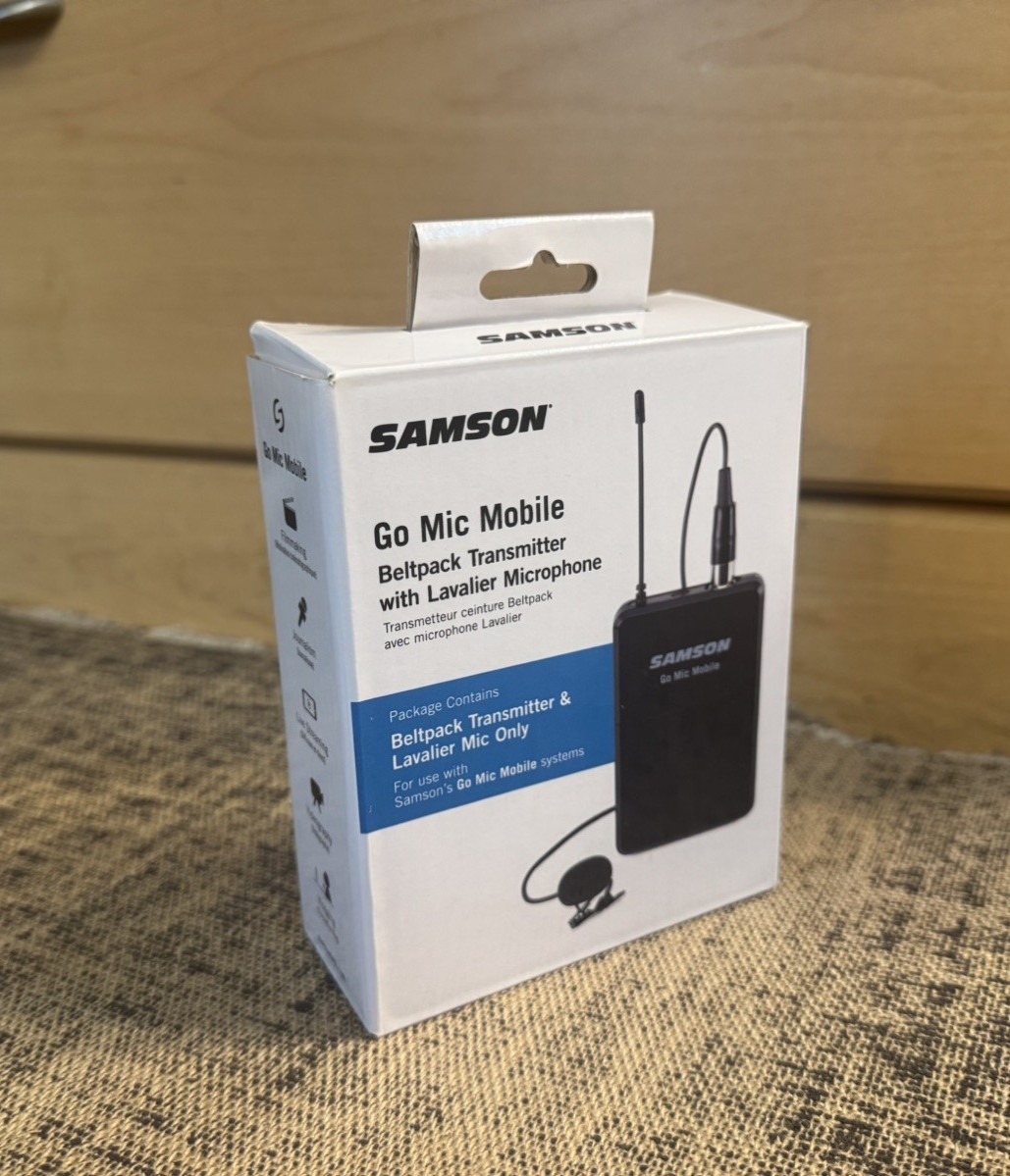 Samson Go Mic Mobile PXD2 Beltpack Transmitter + LM8 Lavalier Microphone *NEW*