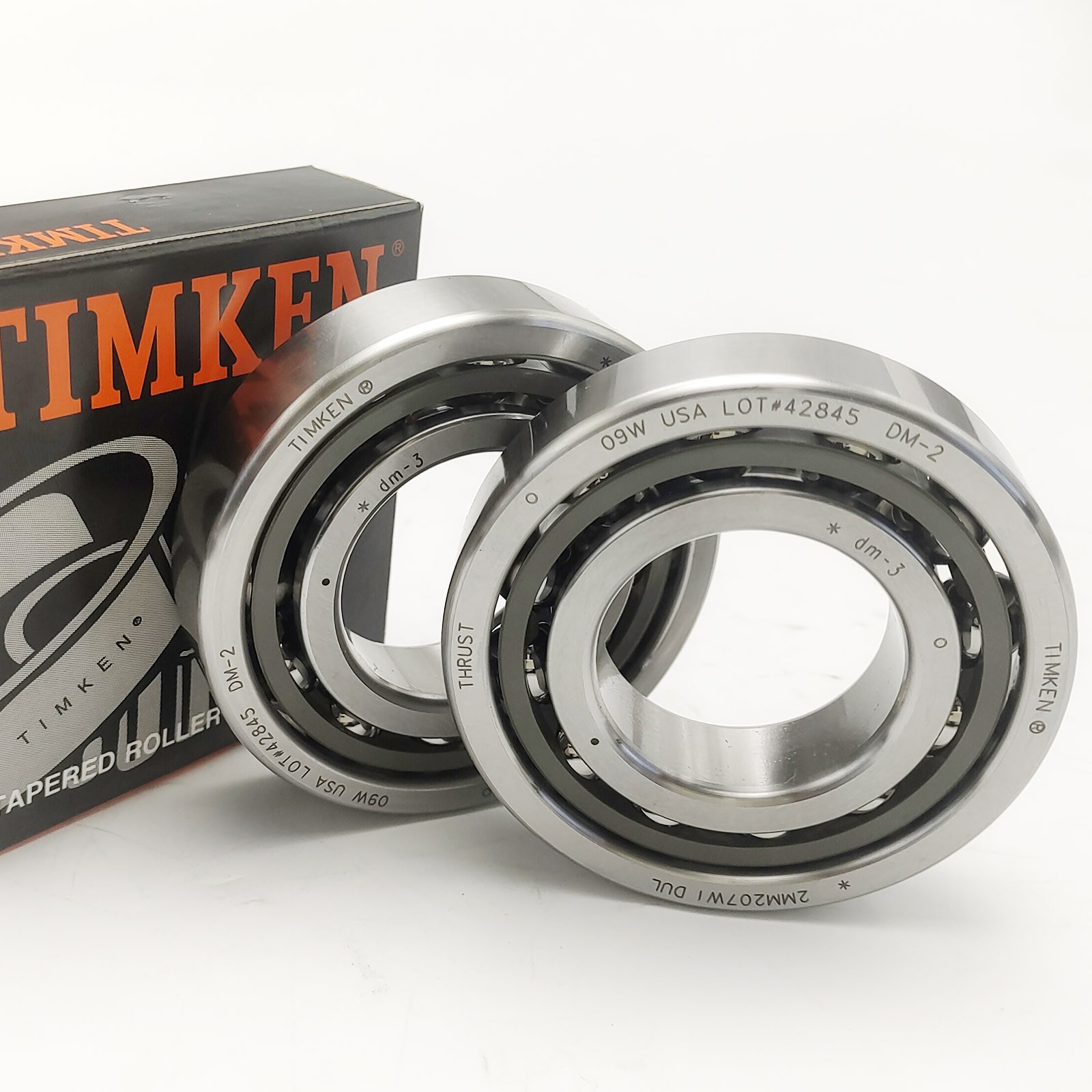 2x Steel Super Precision Bearing Set for Fafnir Timken 2MM207WIDUL