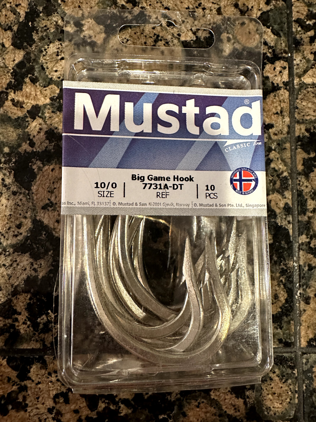 Mustad Big Game Hook 7731A-DT- 10/0