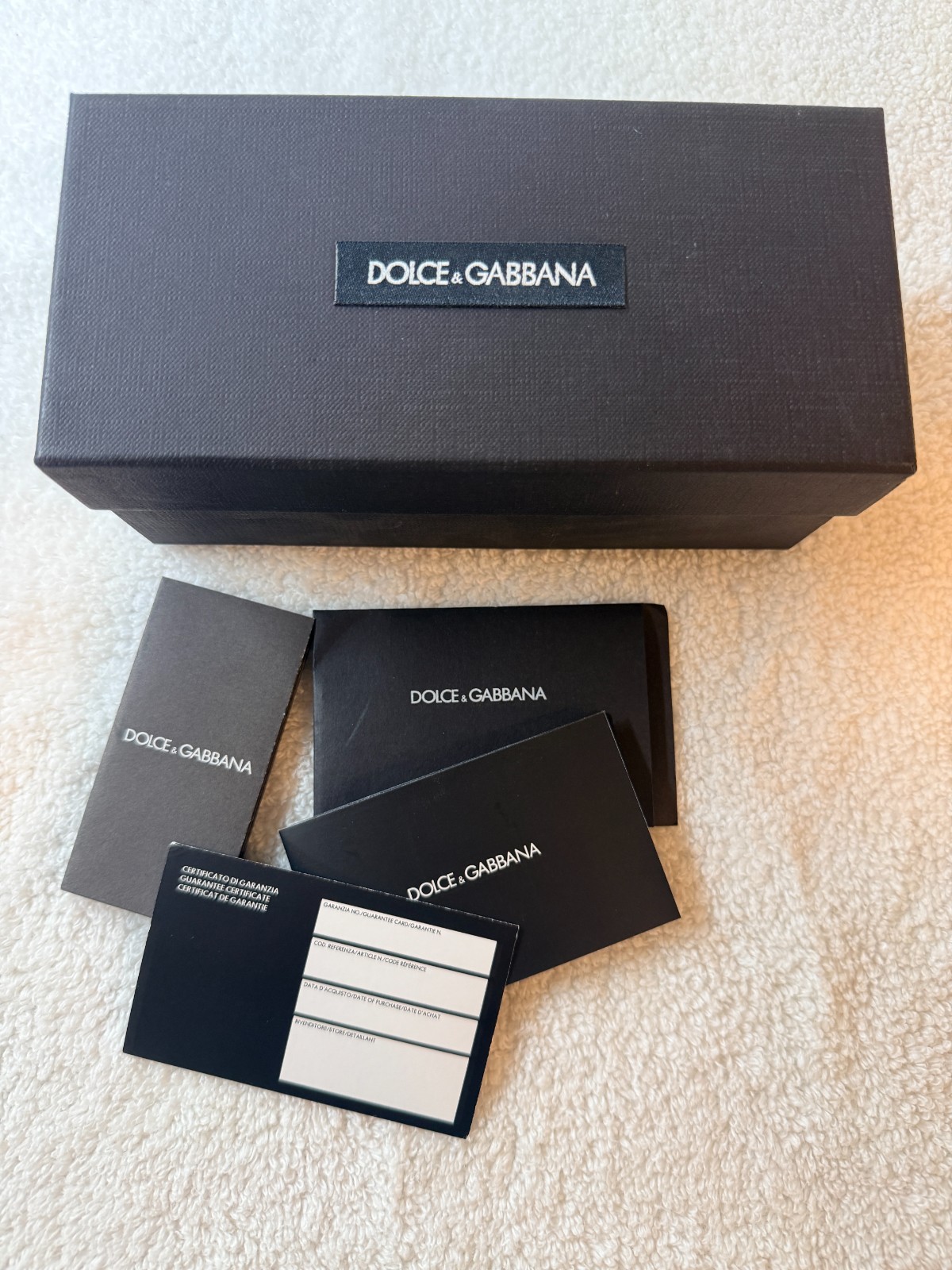 Authentic DG4229 DOLCE & GABBANA Sunglasses Empty Box w/Papers Black D&G