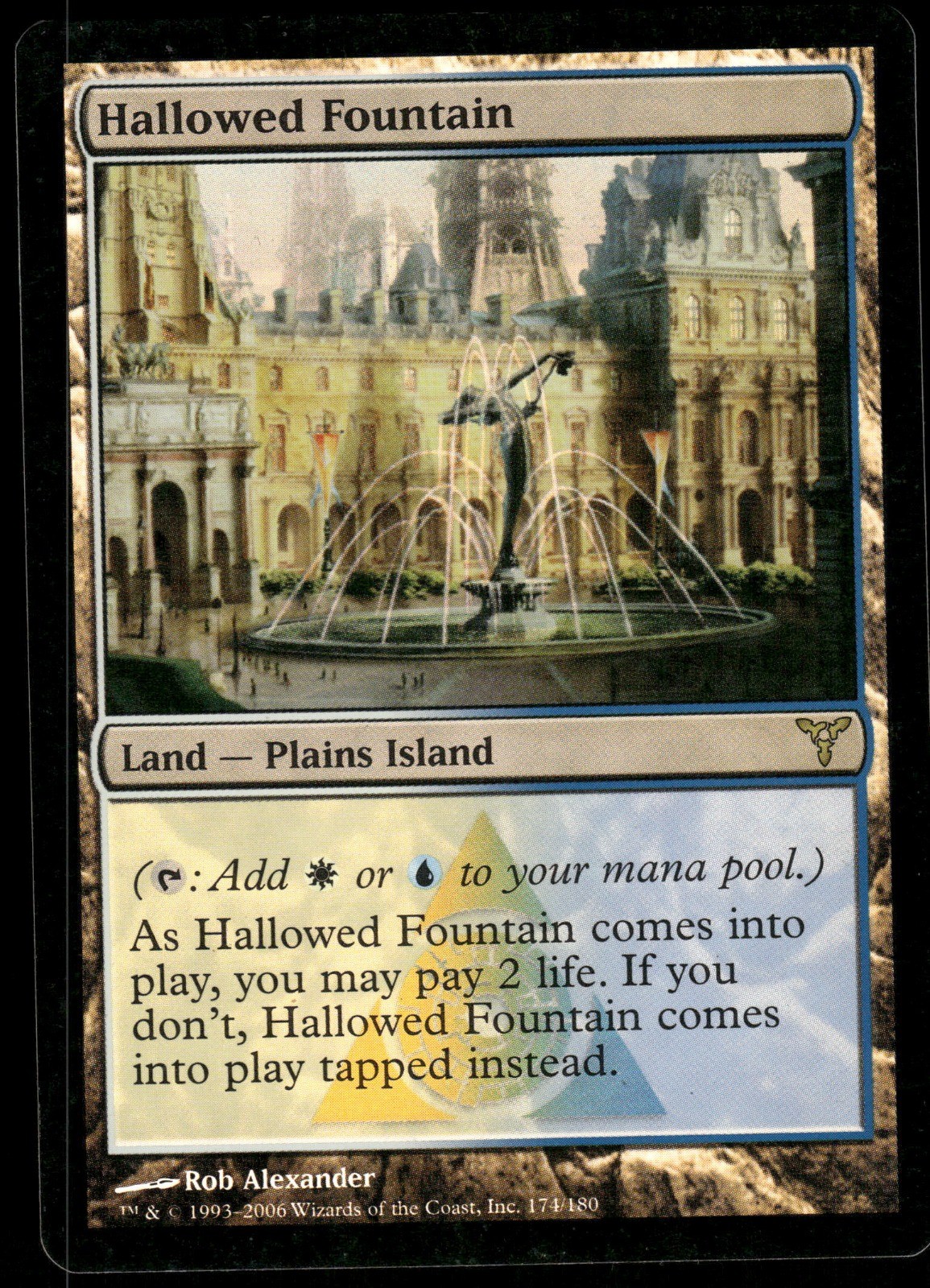 1x Foil Hallowed Fountain - Dissension LP - MTG