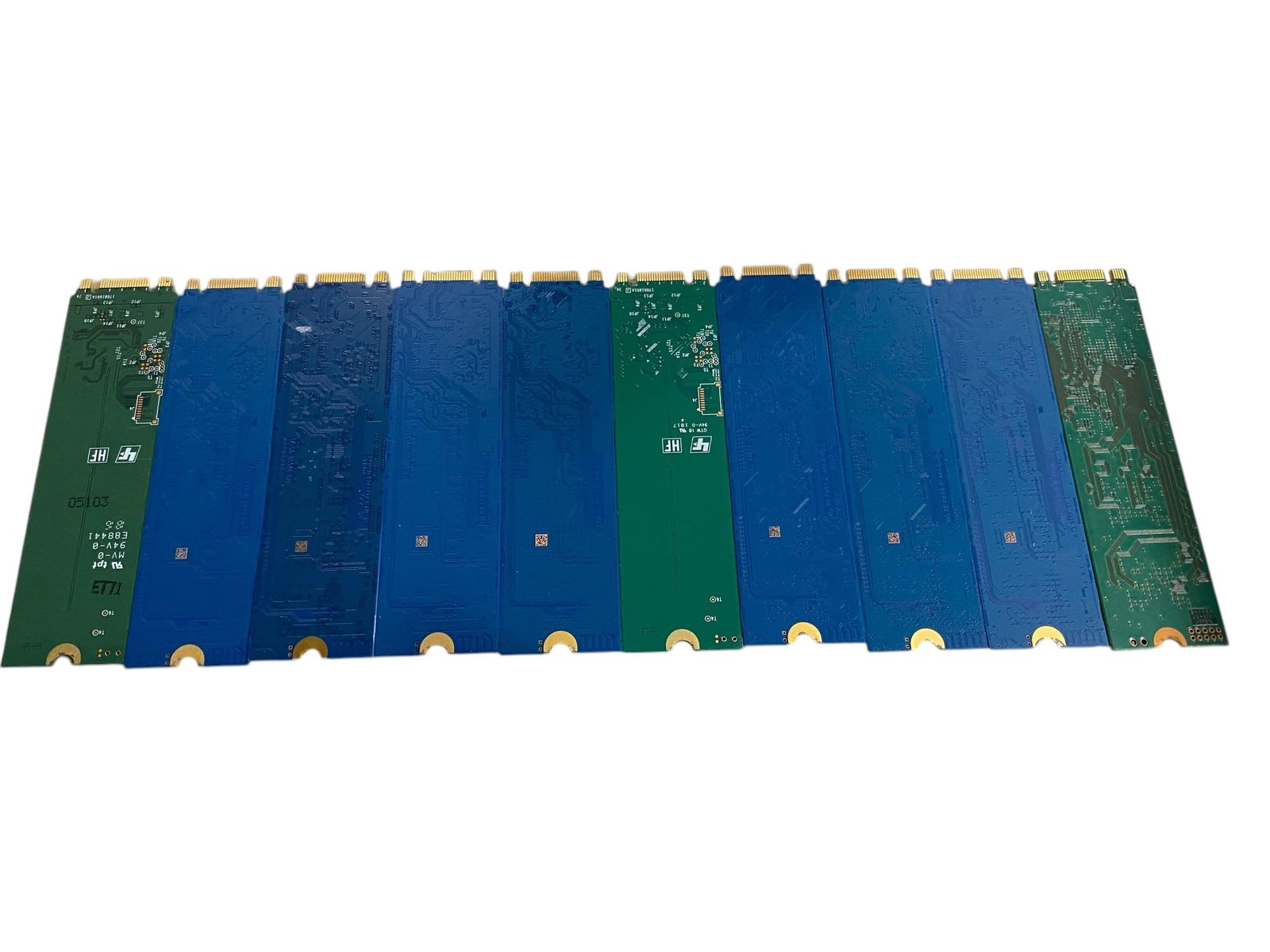 Lot of 10 Mixed Brand Model 256GB SATA  2280 M.2 SSD Solid State Drive