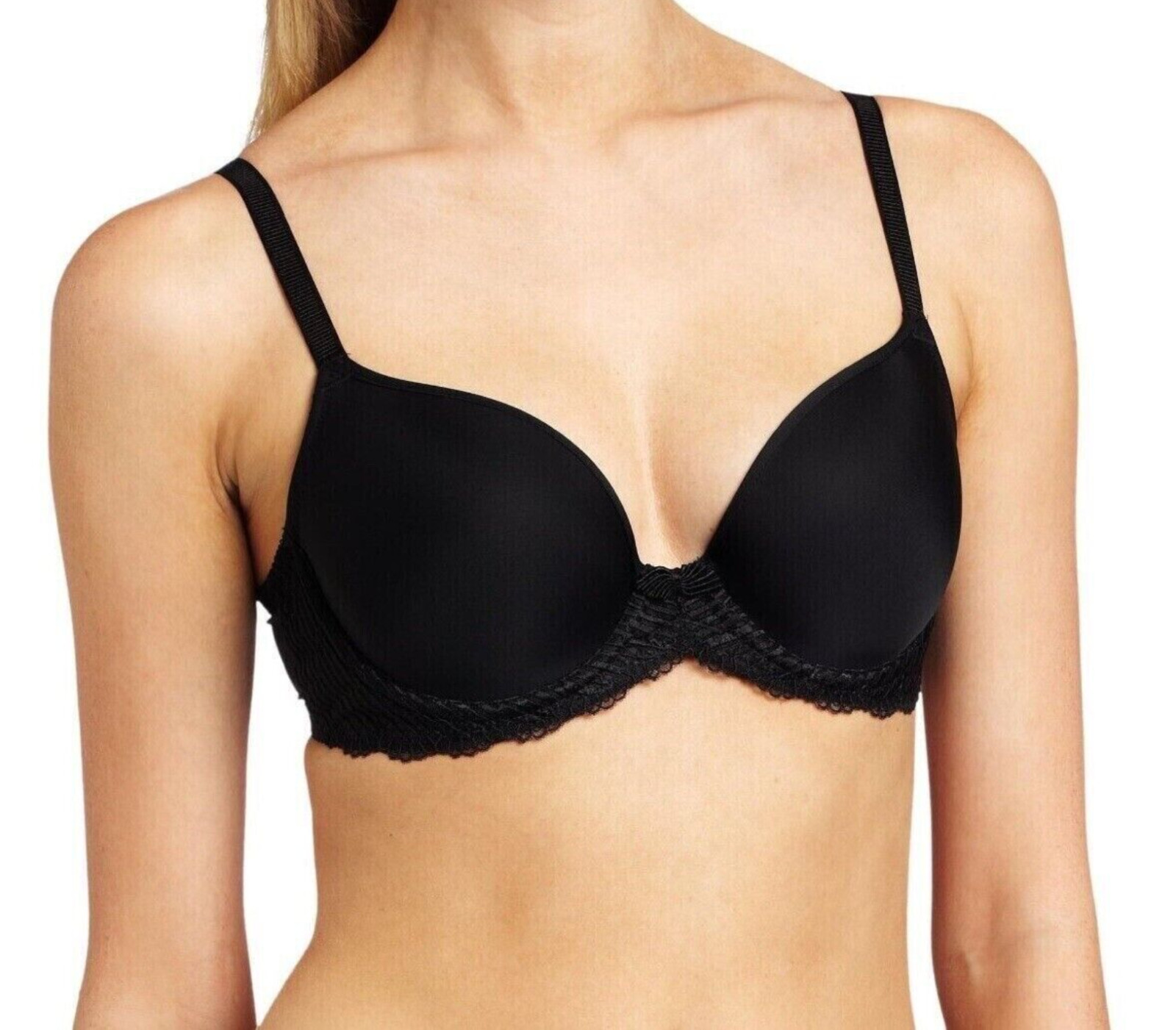 Wacoal La Femme 853117 Women\'s Black Lined T-Shirt Bra Full Coverage 38D New
