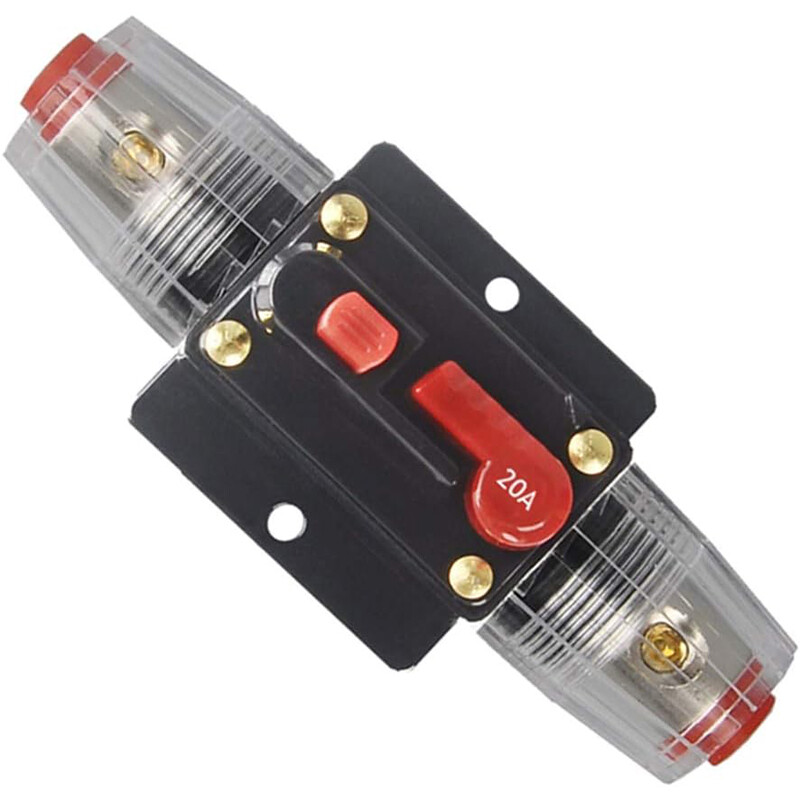 20-150A Circuit Breaker Stereo Reset Inline Fuse Holder 12V For Car Audio