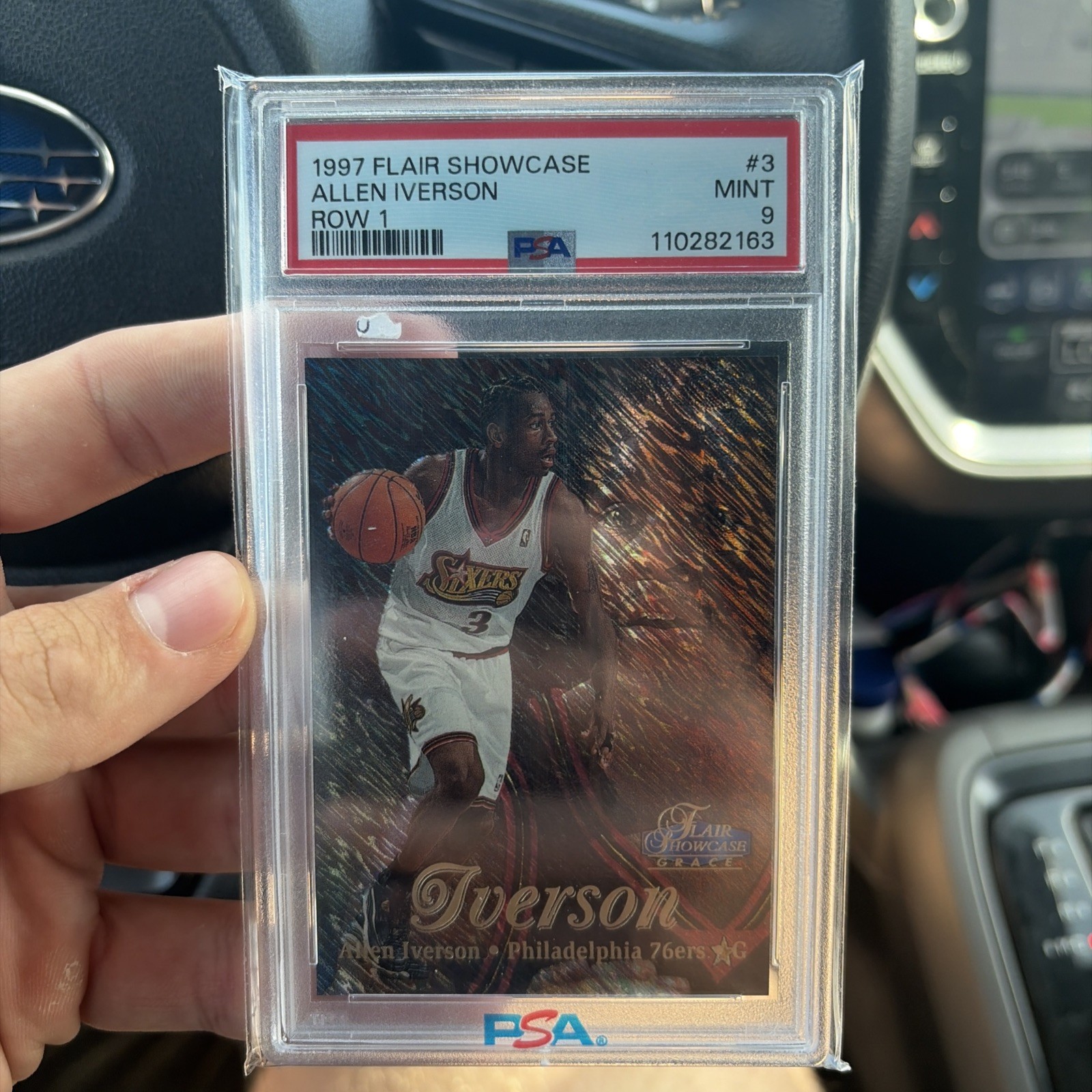 1997-98 Flair Showcase - Allen Iverson #3 Row 1