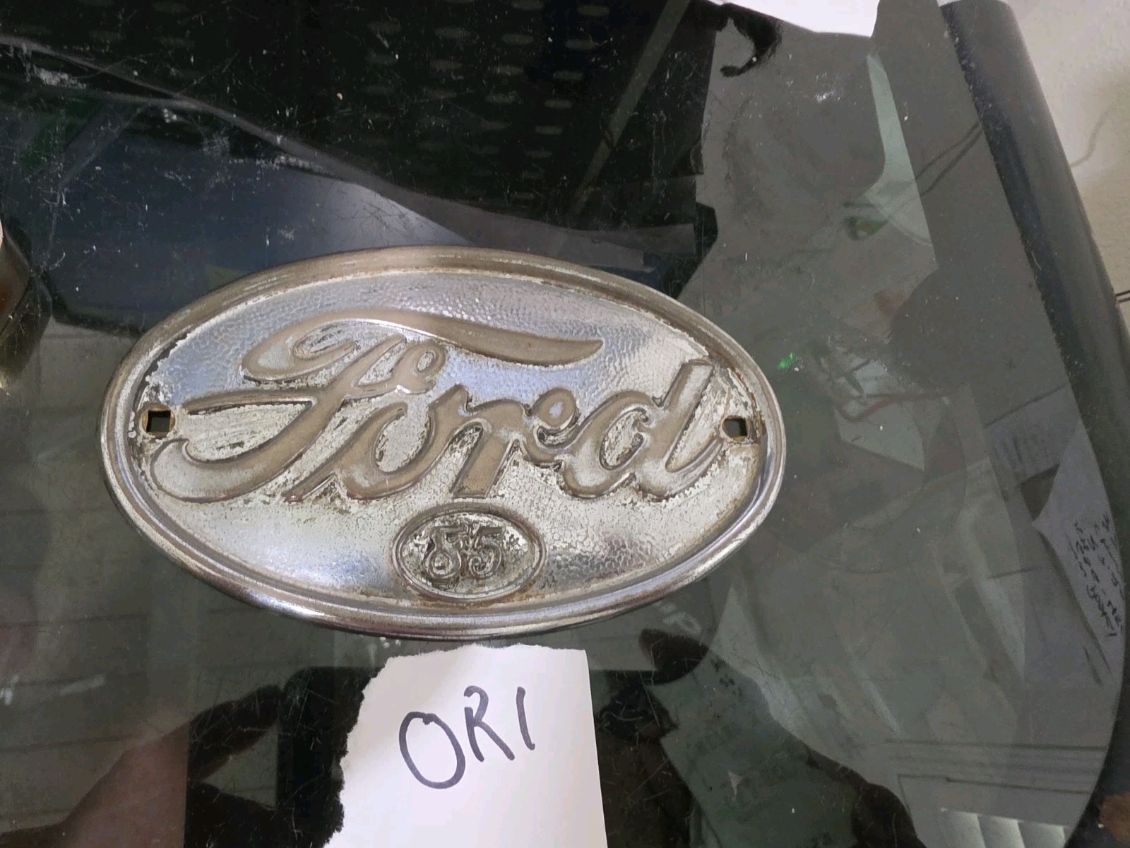 VINTAGE 1938 39 FORD TRUCK 85 HOOD EMBLEM OEM VINTAGE 1938 39 FORD TRUCK 85 HOOD EMBLEM OEM