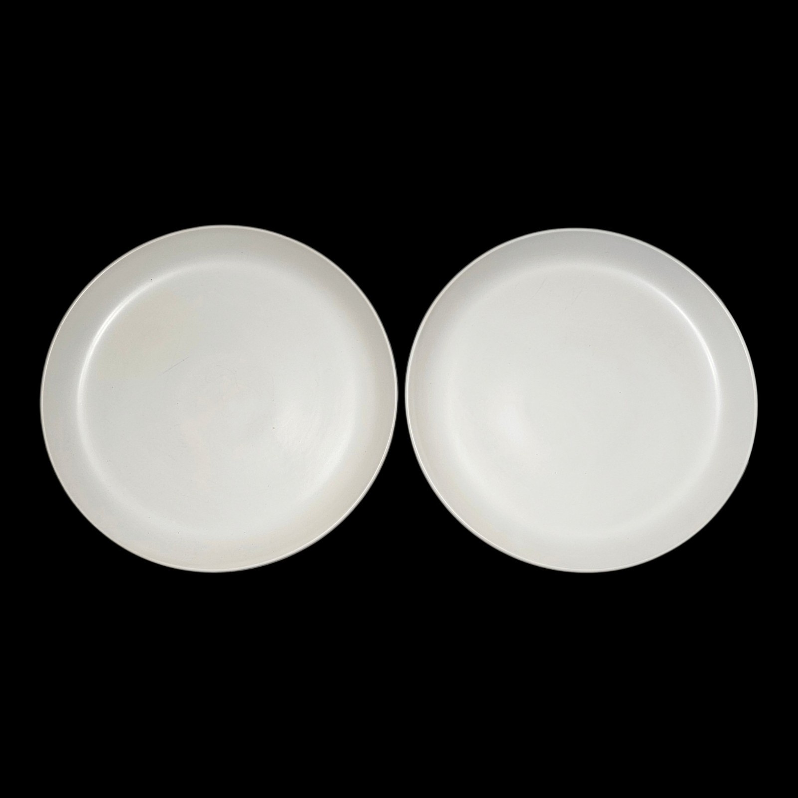 Pier 1 Stoneware Coupe Salad Plates Solid White 8.5\