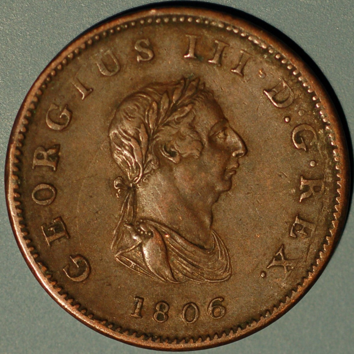 1806 Great Britain 1/2 Penny George III KM# 662 1806 Great Britain 1/2 Penny George III KM# 662