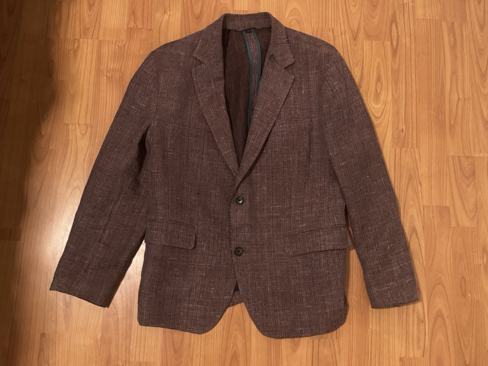 Bonobos Jetsetter Unconstructed Red Berry Basketweave Blazer Jacket 40S Standard Bonobos Jetsetter Unconstructed Red Berry Basketweave Blazer Jacket 40S Standard