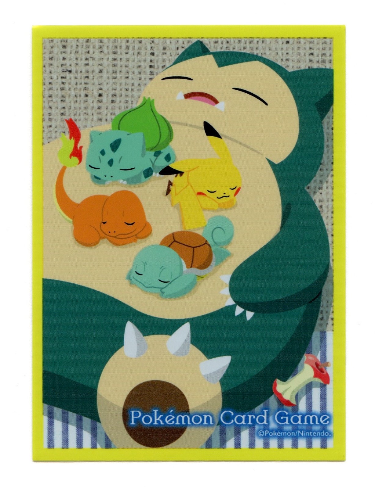Snorlax & Friends (Yellow) Individual Card Sleeve Pokemon Center Japan Original
