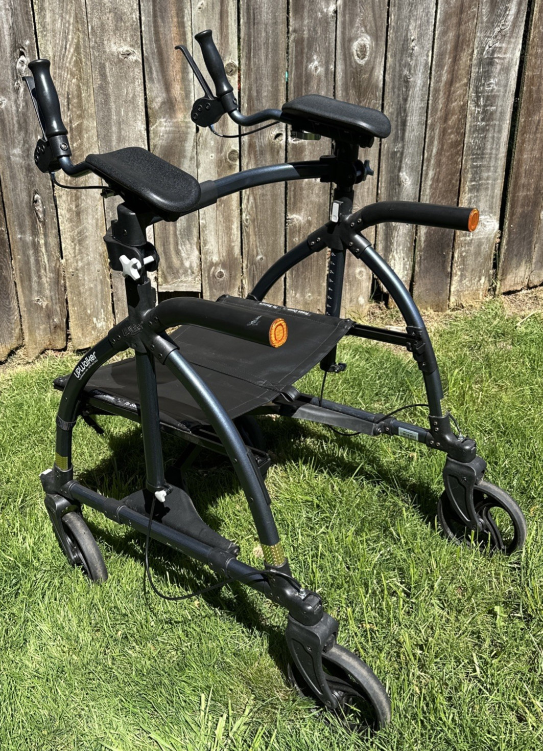 UPWalker H200-LNS Stand Up Upright Rolling Walker Rollator by LifeWalker 350 lb