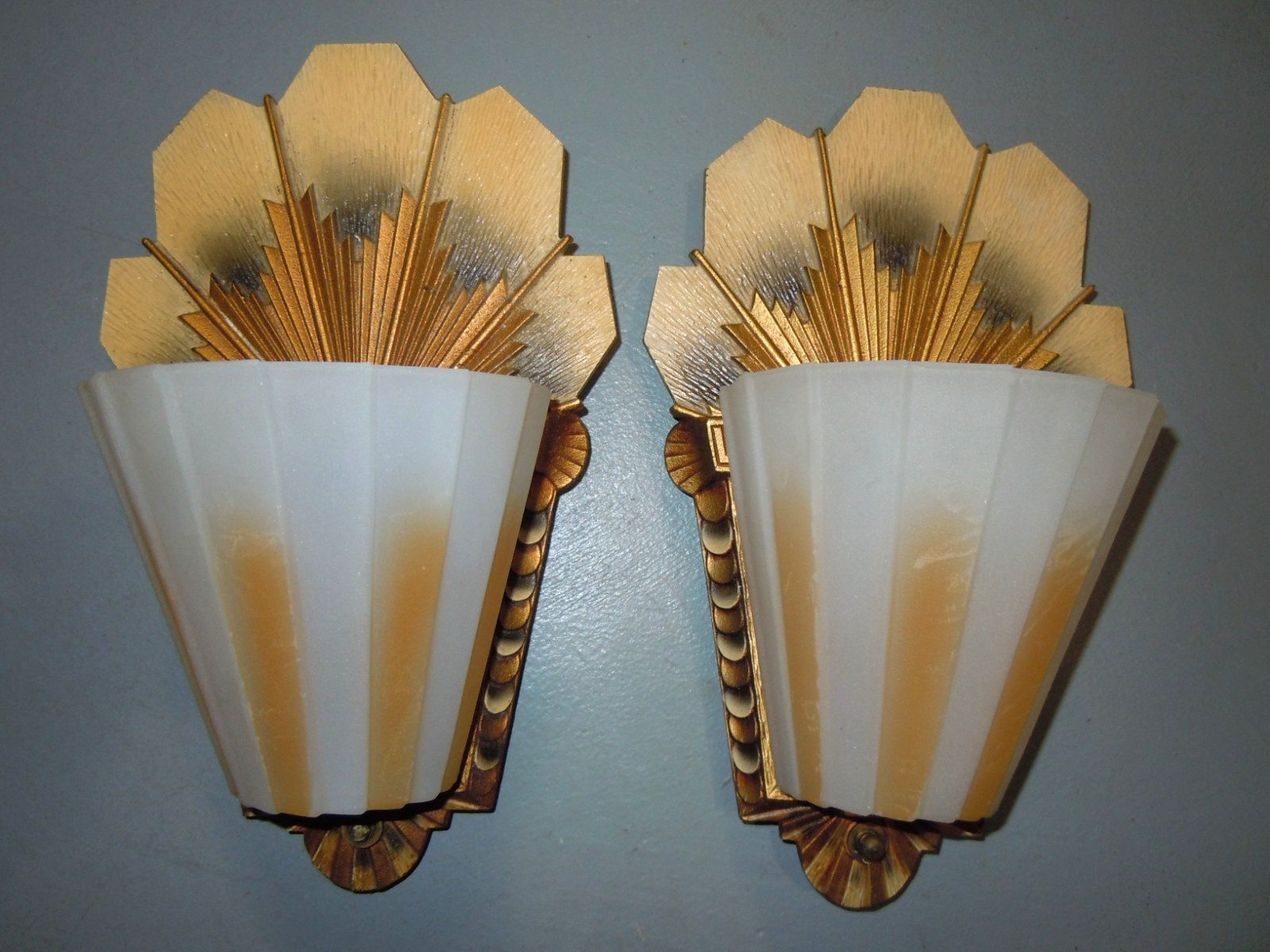 RARE PAIR ART DECO \