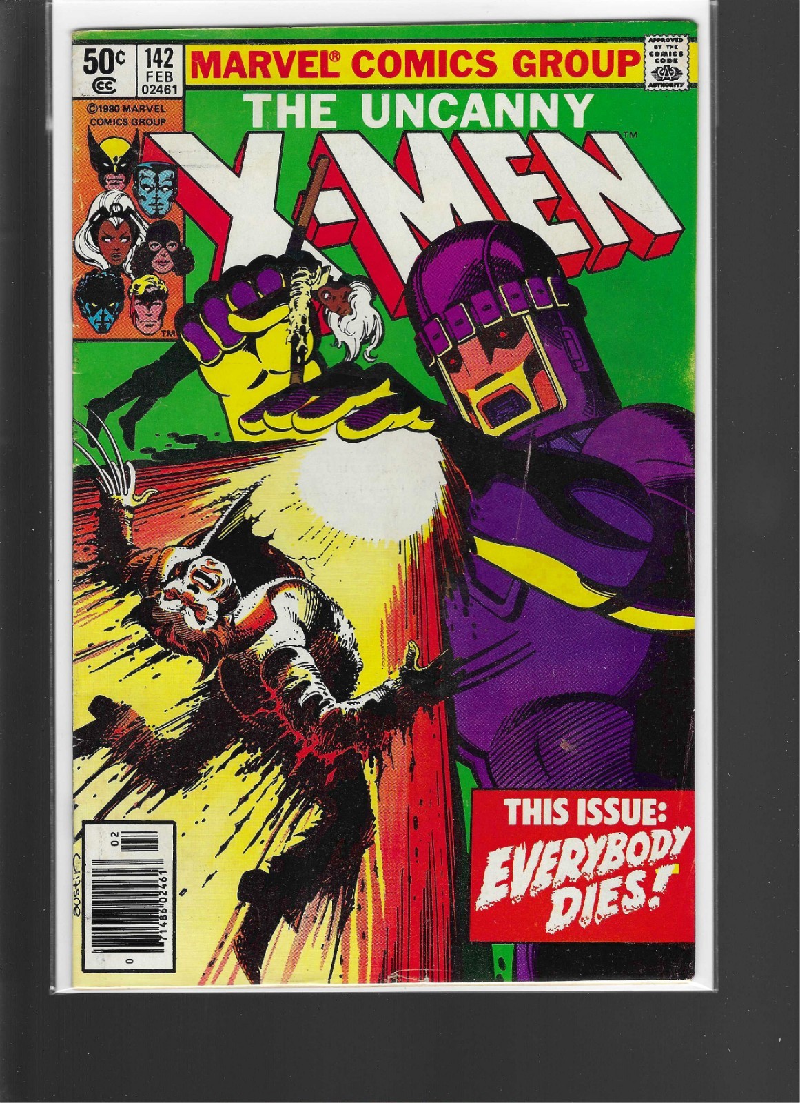 The Uncanny X-Men #142 Newsstand Variant (Marvel Comics February 1981)