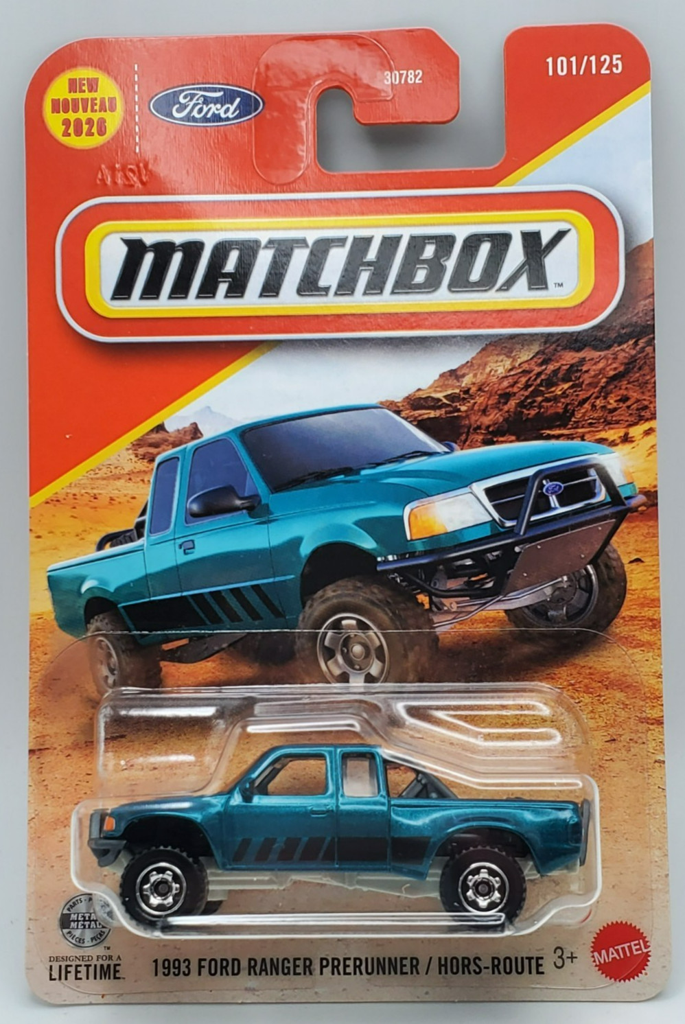 2026 Matchbox Aqua 1993 Ford Ranger Prerunner / Hors Route #101 HTF 2026 Matchbox Aqua 1993 Ford Ranger Prerunner / Hors Route #101 HTF
