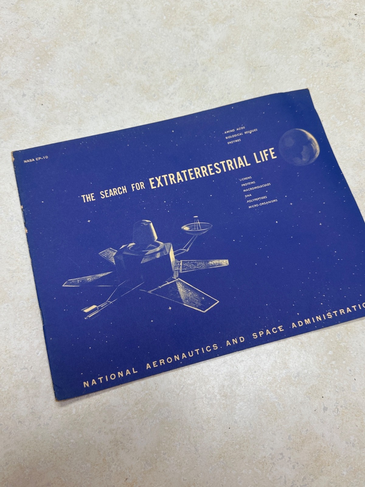 1963 NASA The Search For Extraterrestrial Life Booklet 8\ 1963 NASA The Search For Extraterrestrial Life Booklet 8\