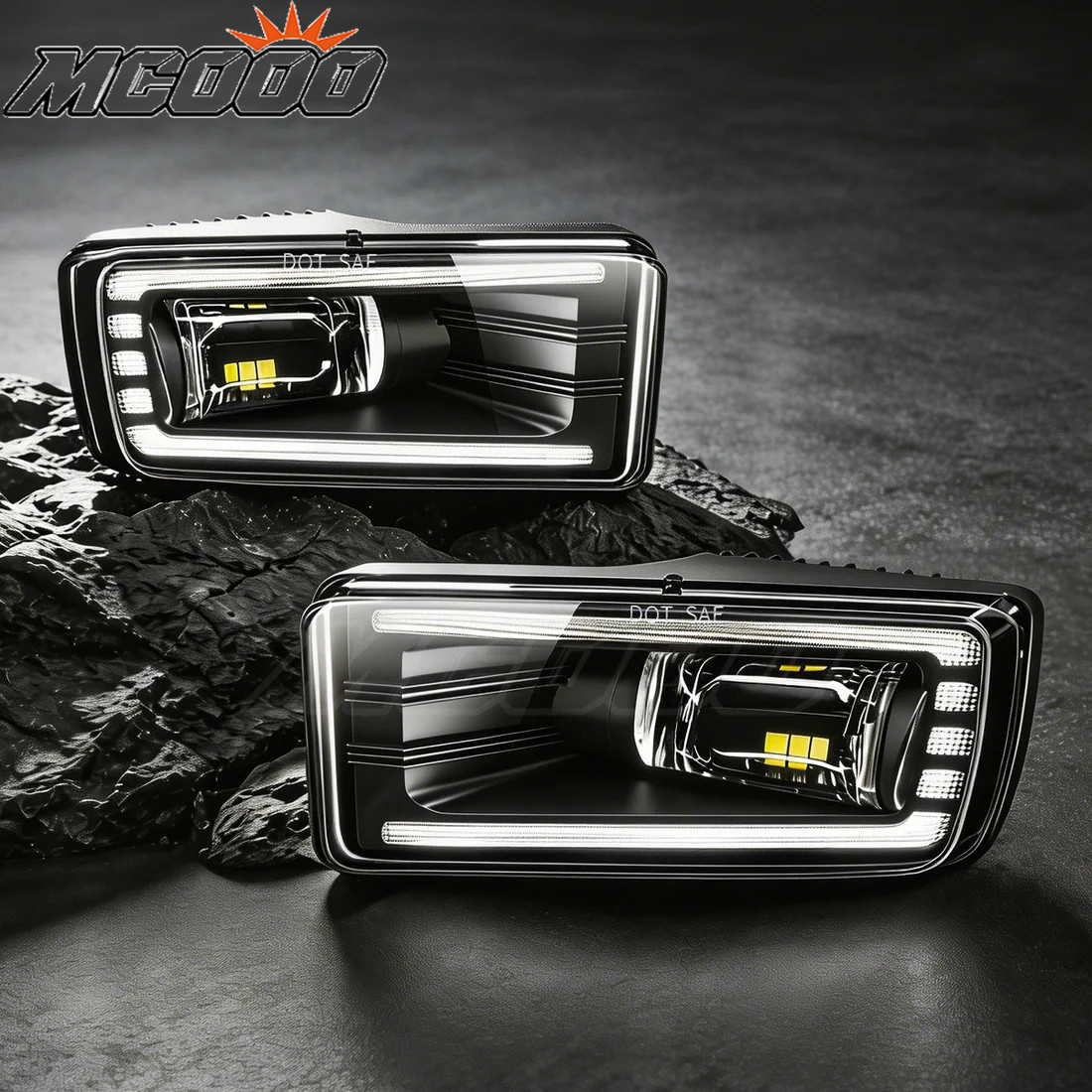 LED DRL Fog Lights For 2007-2013 Chevy Silverado 1500 Front Bumper Driving Lamps LED DRL Fog Lights For 2007-2013 Chevy Silverado 1500 Front Bumper Driving Lamps