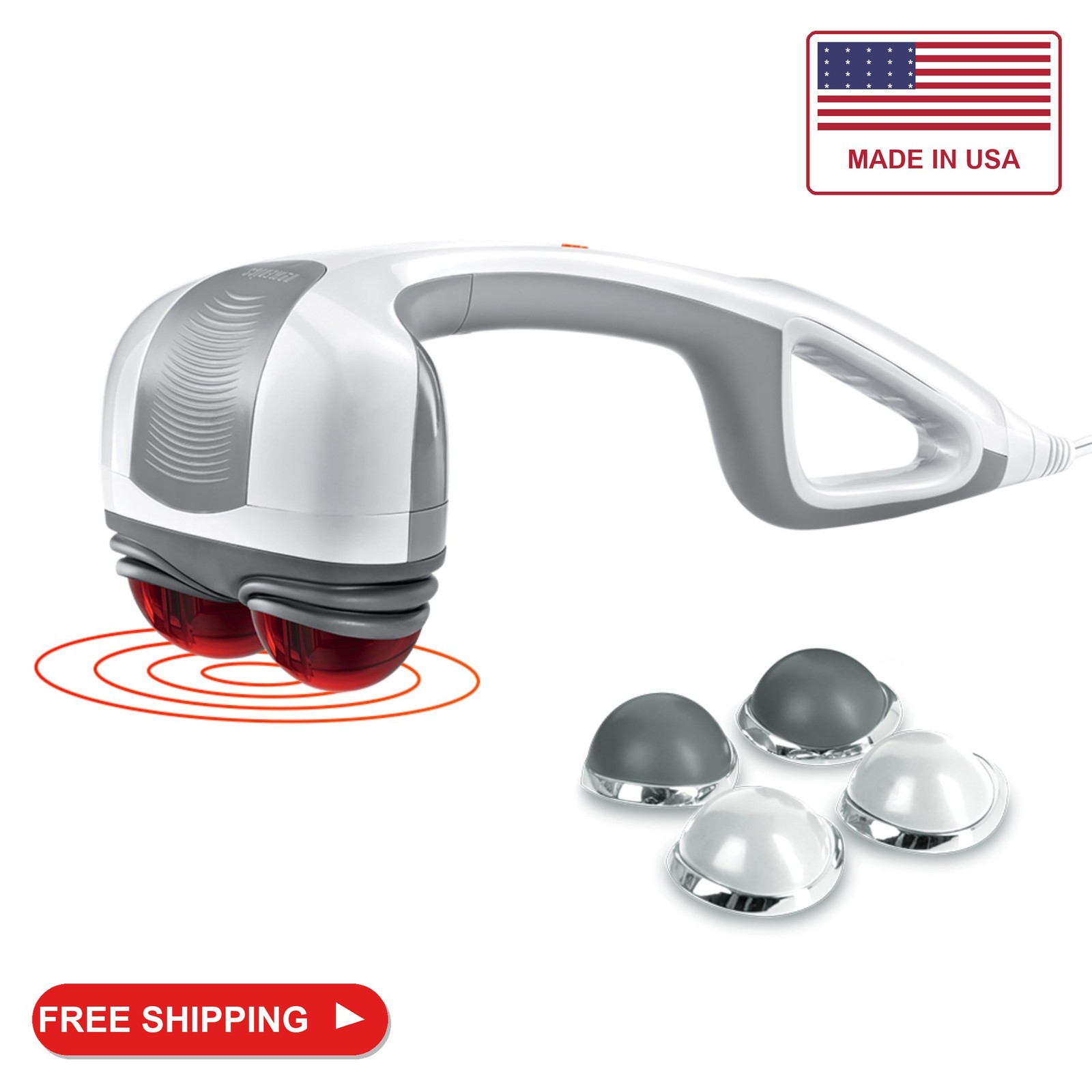 Homedics Back Massager Heated Automatic Percussion Body Massager