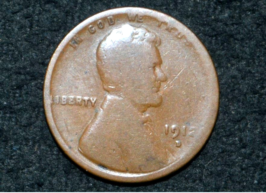 1912 D Lincoln Cent * NICE BROWN Bargain * Actual Coin * 