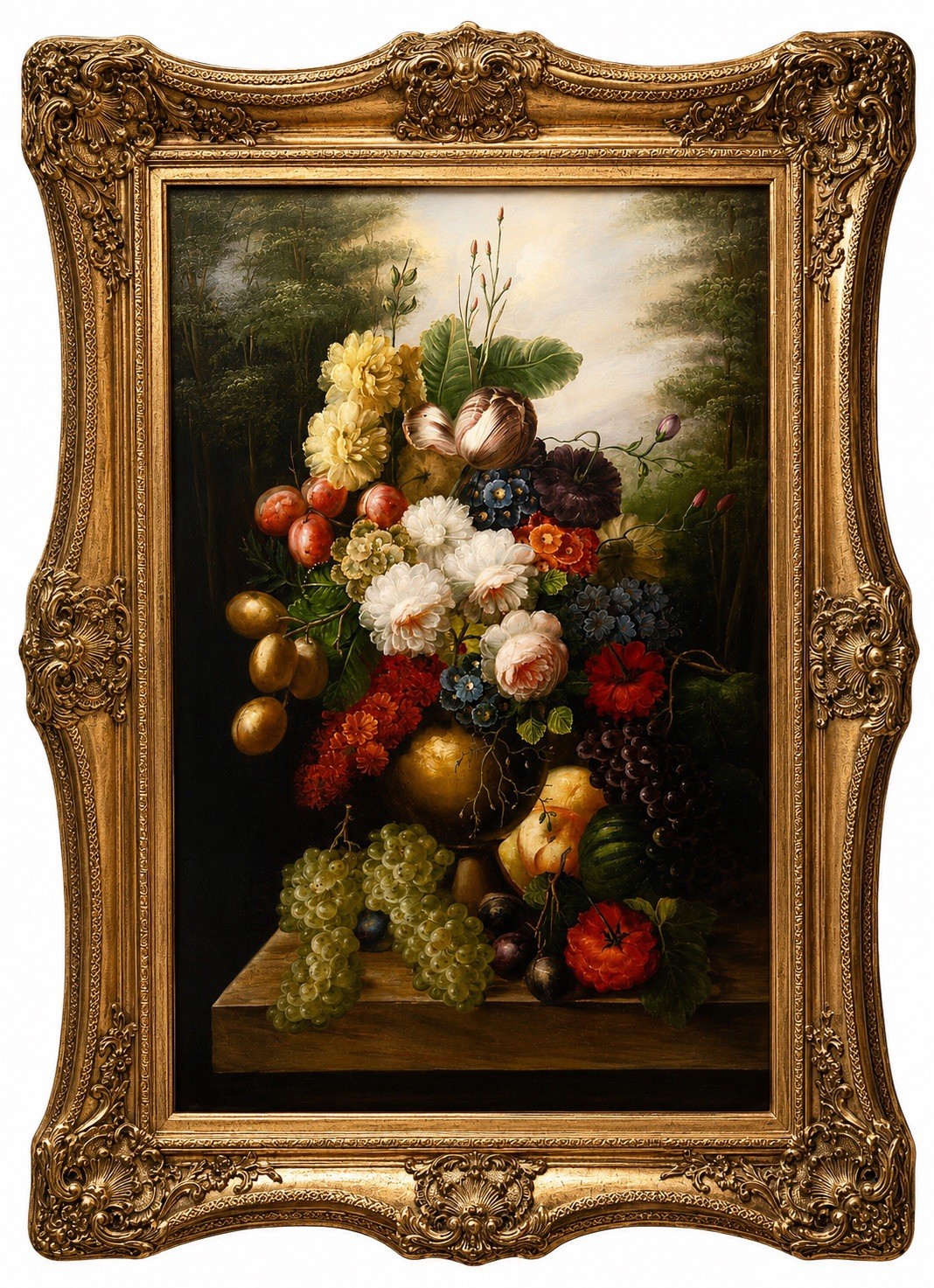 Stunning Vintage Oil On Canvas Renaissance Still Life Painting Signed & Framed Stunning Vintage Oil On Canvas Renaissance Still Life Painting Signed & Framed
