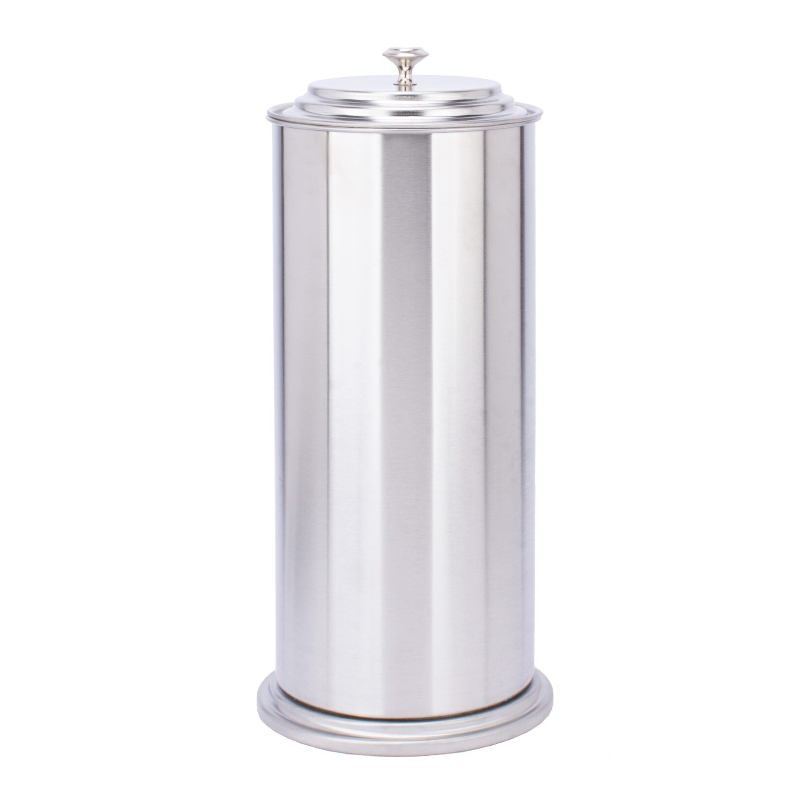 Freestanding Toilet Paper Holder for Extra Large Toilet Rolls - Stainless Finish