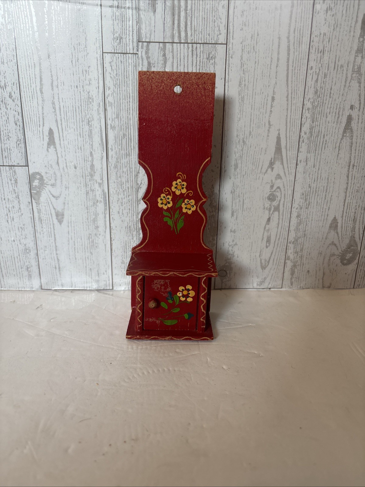 Vintage German wooden folk art miniature , handmade in Bavaria Vintage German wooden folk art miniature , handmade in Bavaria