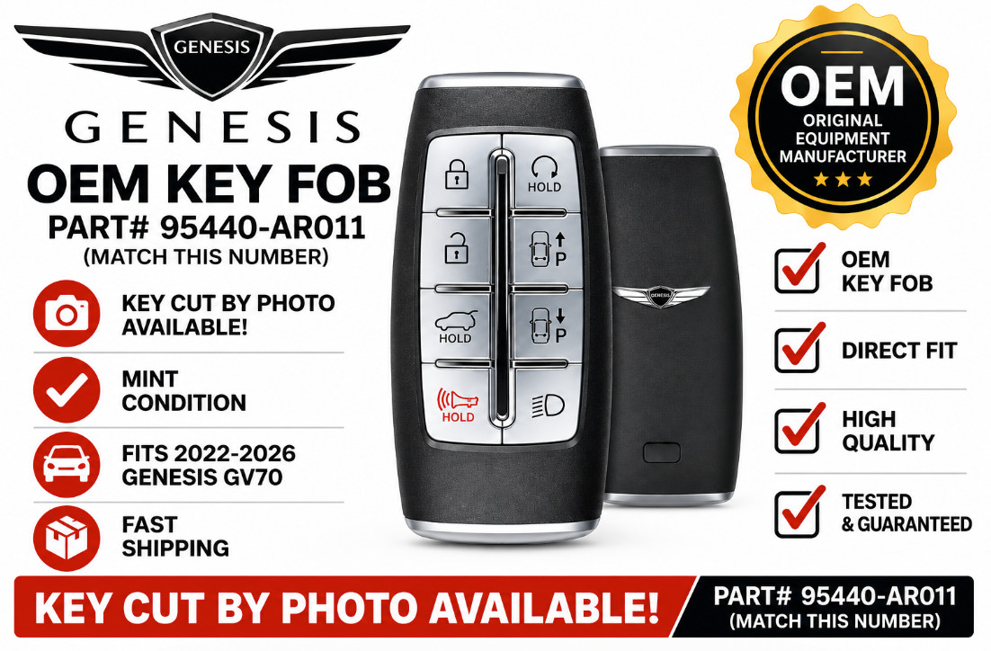 OEM 2020-2025 GENESIS GV70 8B SMART KEYLESS PROXIMITY REMOTE FOB 95440-AR011