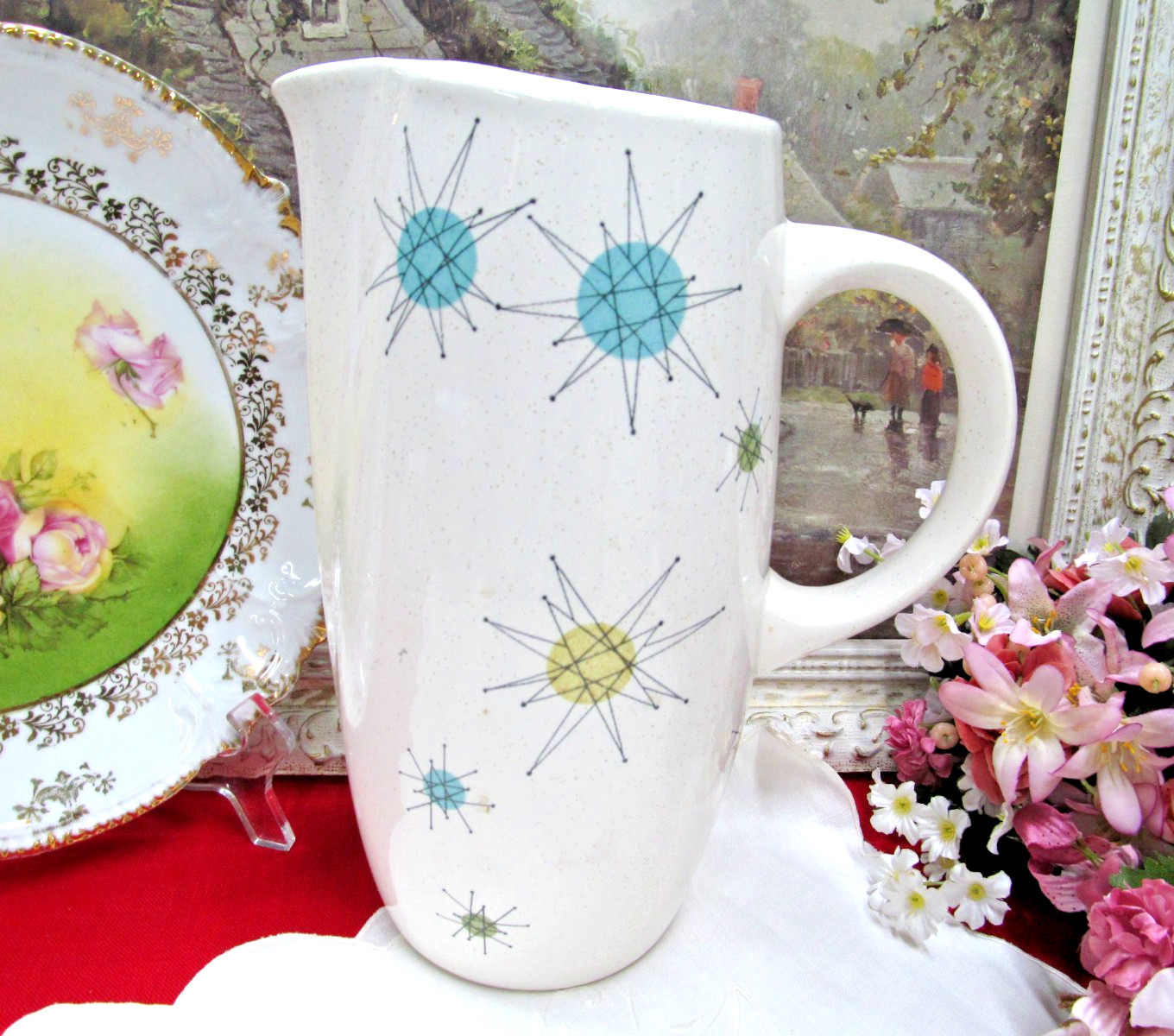 Franciscan Starburst MCM 56oz Pitcher color sealed oven safe