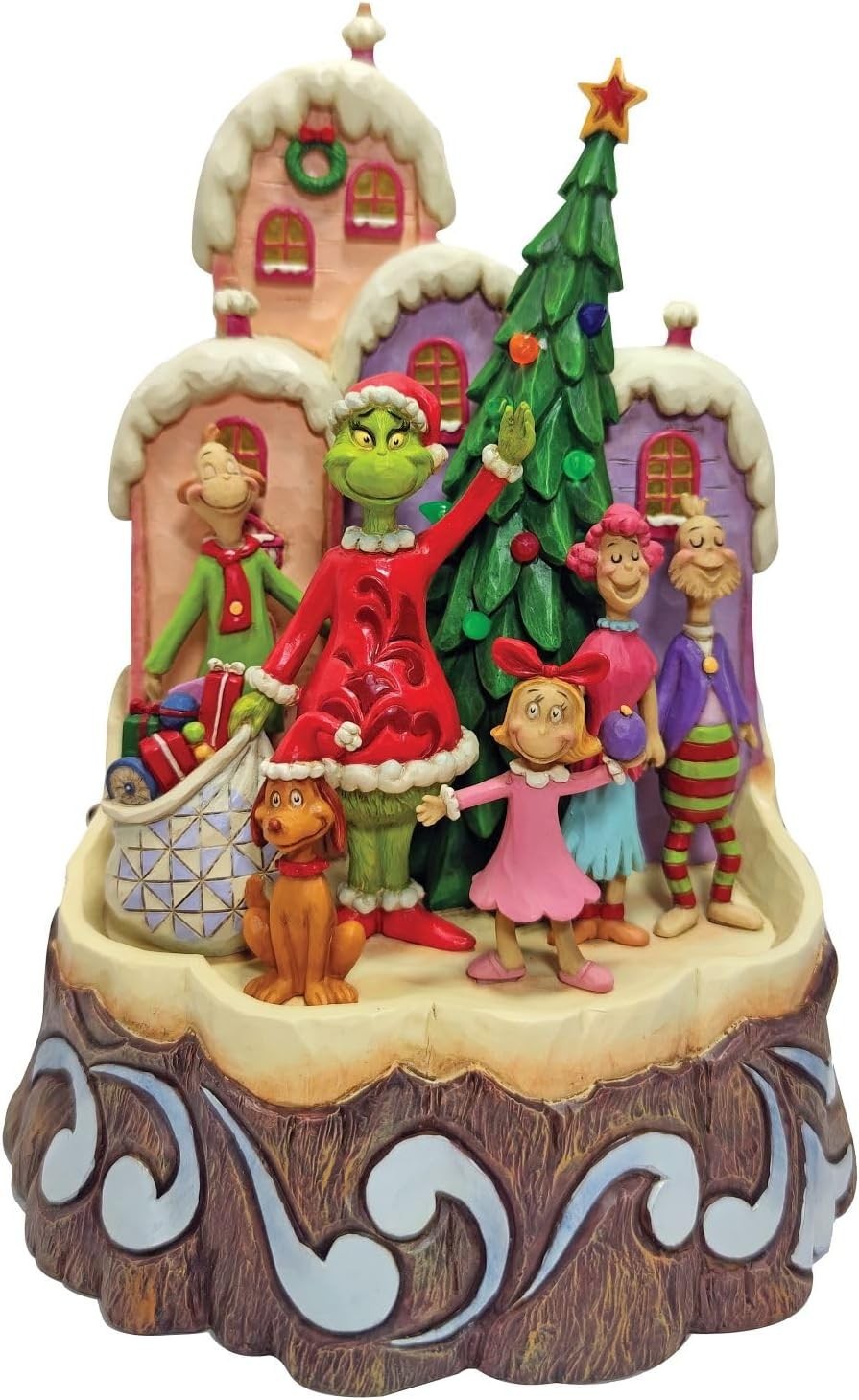 Enesco Jim Shore Dr. Seuss The Grinch Carved by Heart Lit Figurine NEW NIB Enesco Jim Shore Dr. Seuss The Grinch Carved by Heart Lit Figurine NEW NIB