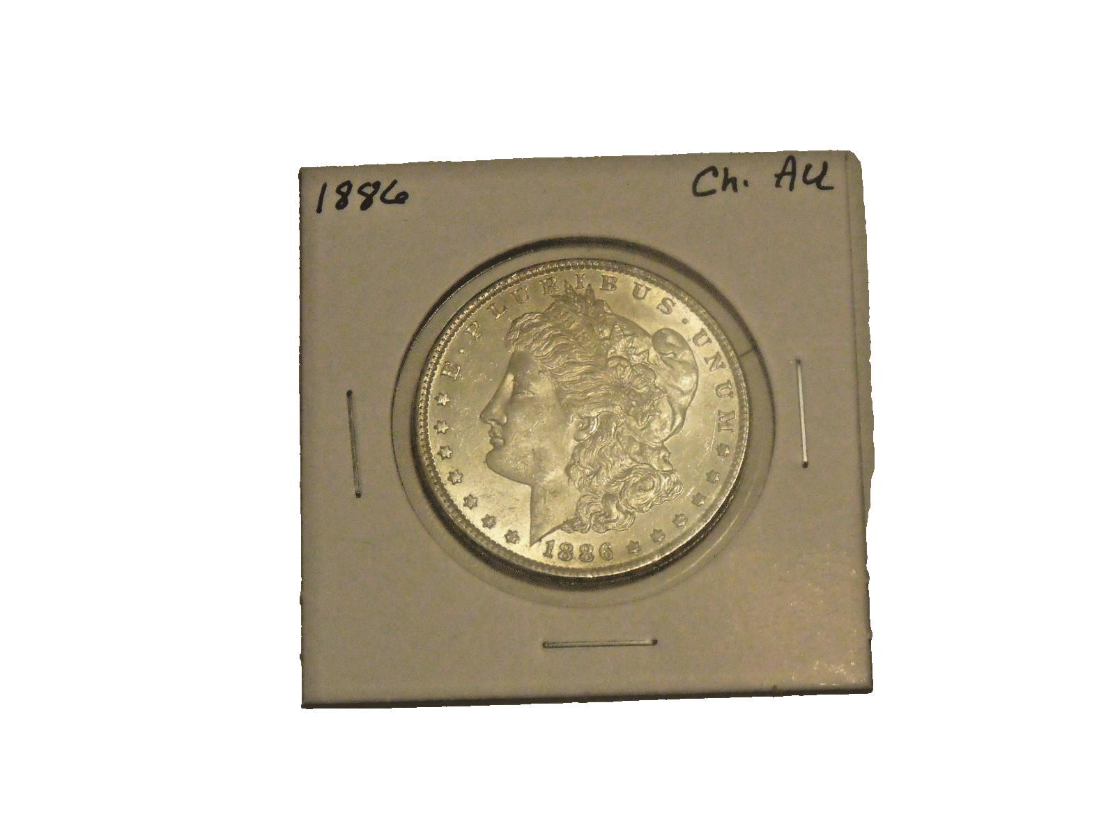 Silver 1886 Morgan Dollar Nice Choice AU condition Silver 1886 Morgan Dollar Nice Choice AU condition