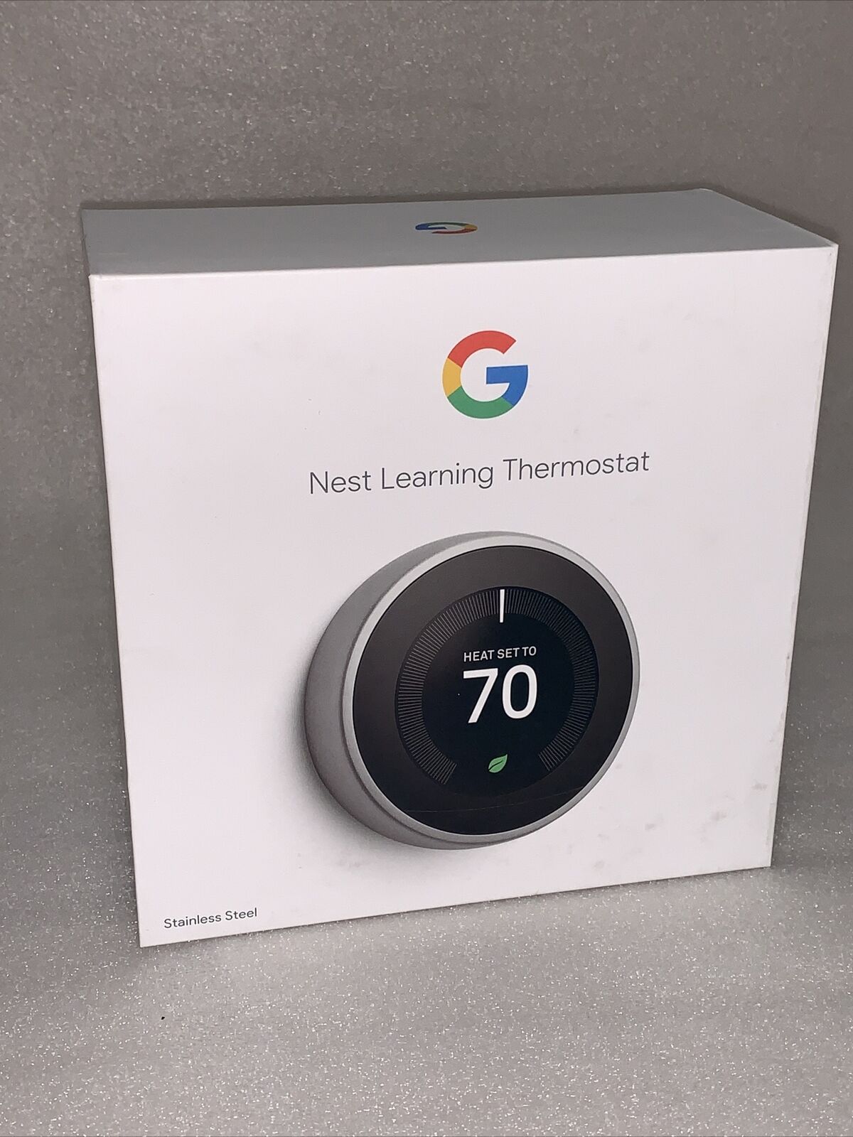 Google Nest 3rd Gen Learning WIFI Thermostat Stainless Steel T3007ES *