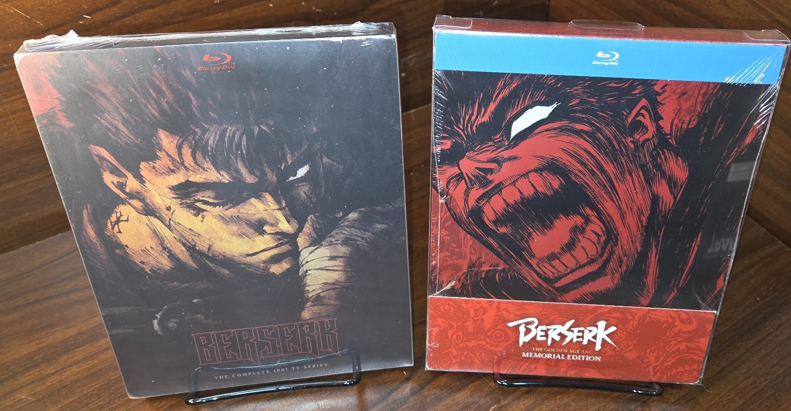 Berserk Steelbook 1997 TV Series/Golden Age (Blu-ray)- NEW-w/PROTECTIVE SLEEVES Berserk Steelbook 1997 TV Series/Golden Age (Blu-ray)- NEW-w/PROTECTIVE SLEEVES
