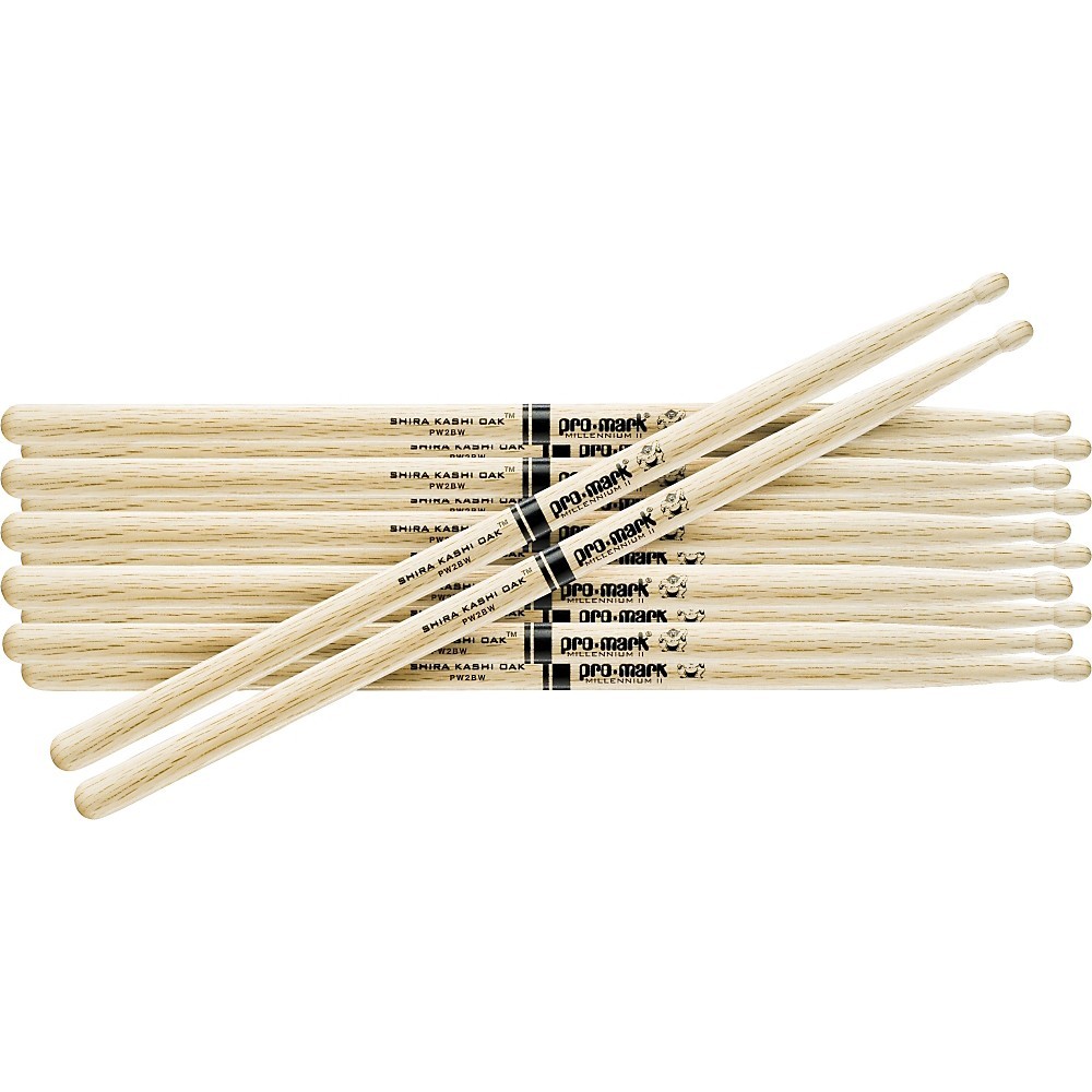 PROMARK 6Pair Japanese White Oak Drumsticks Wood 7A