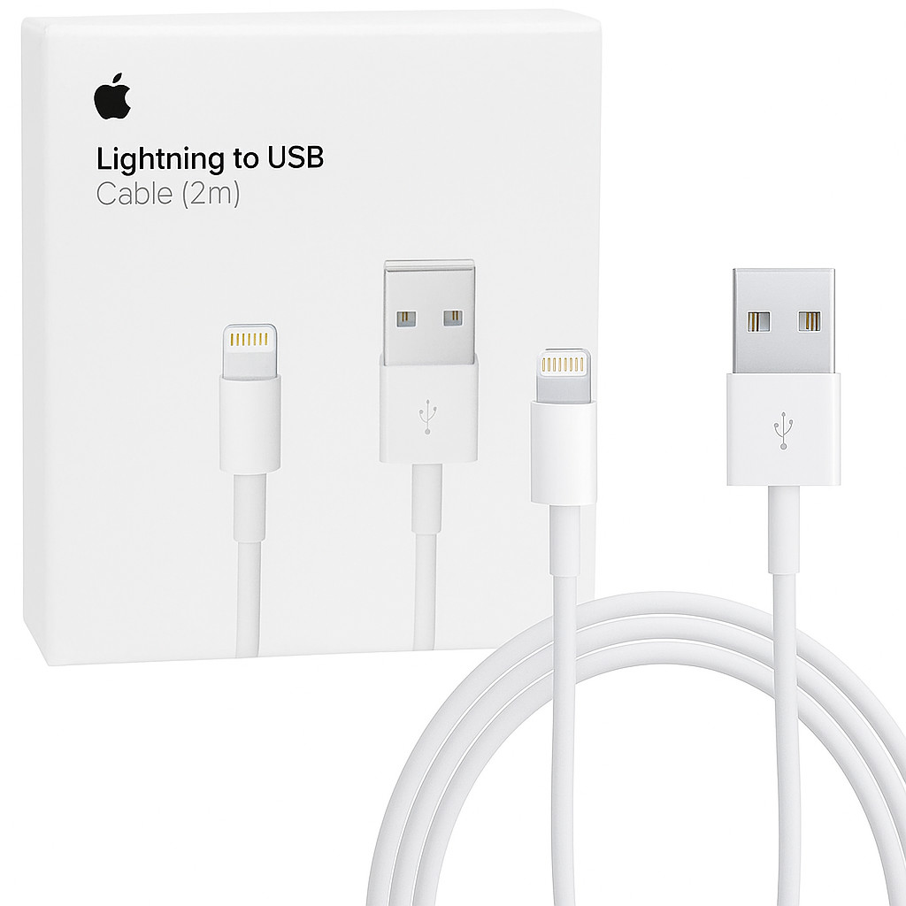 Apple Official USB to Lightning Charging Cable (2m/6ft) MD819ZM/A - A1510 Apple Official USB to Lightning Charging Cable (2m/6ft) MD819ZM/A - A1510