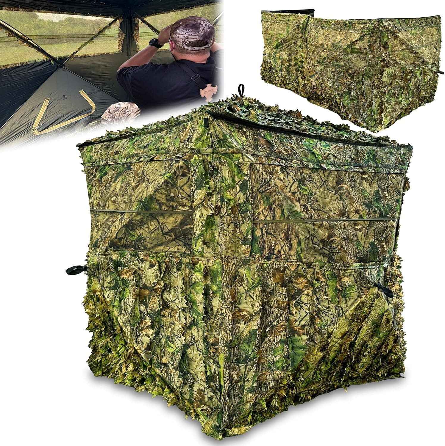 AYIN 3D Leaf Hunting Ground/Wall Blind Pop-Up Hub Blind for Turkey/Deer Hunting AYIN 3D Leaf Hunting Ground/Wall Blind Pop-Up Hub Blind for Turkey/Deer Hunting